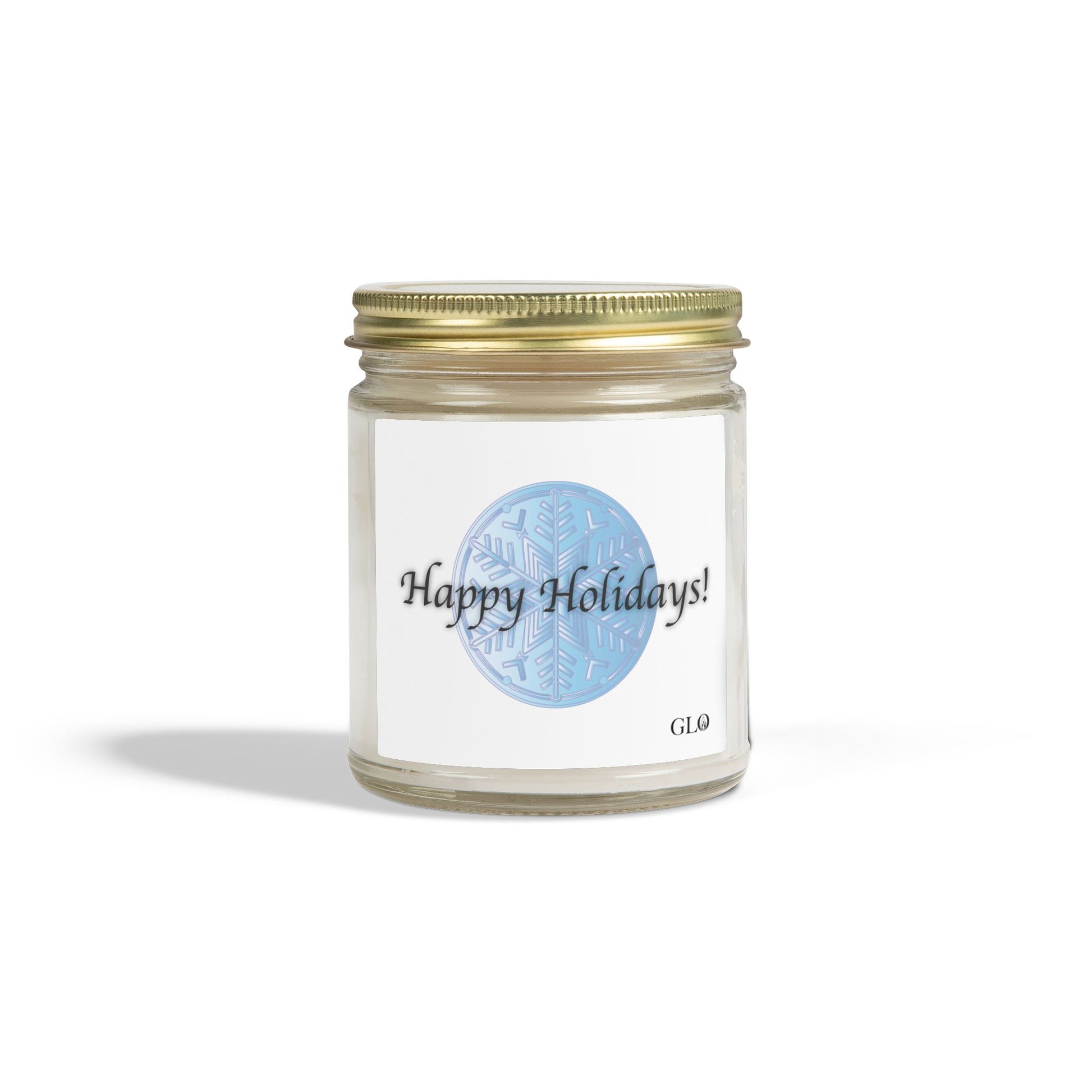 Glass Jar Candle | "Happy Holidays" | 4oz & 9oz