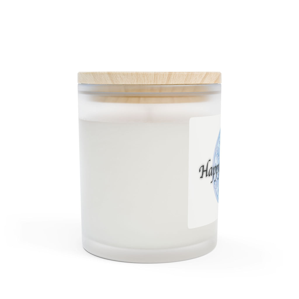 Frosted Glass Candle | "Happy Holidays!" | 11 oz