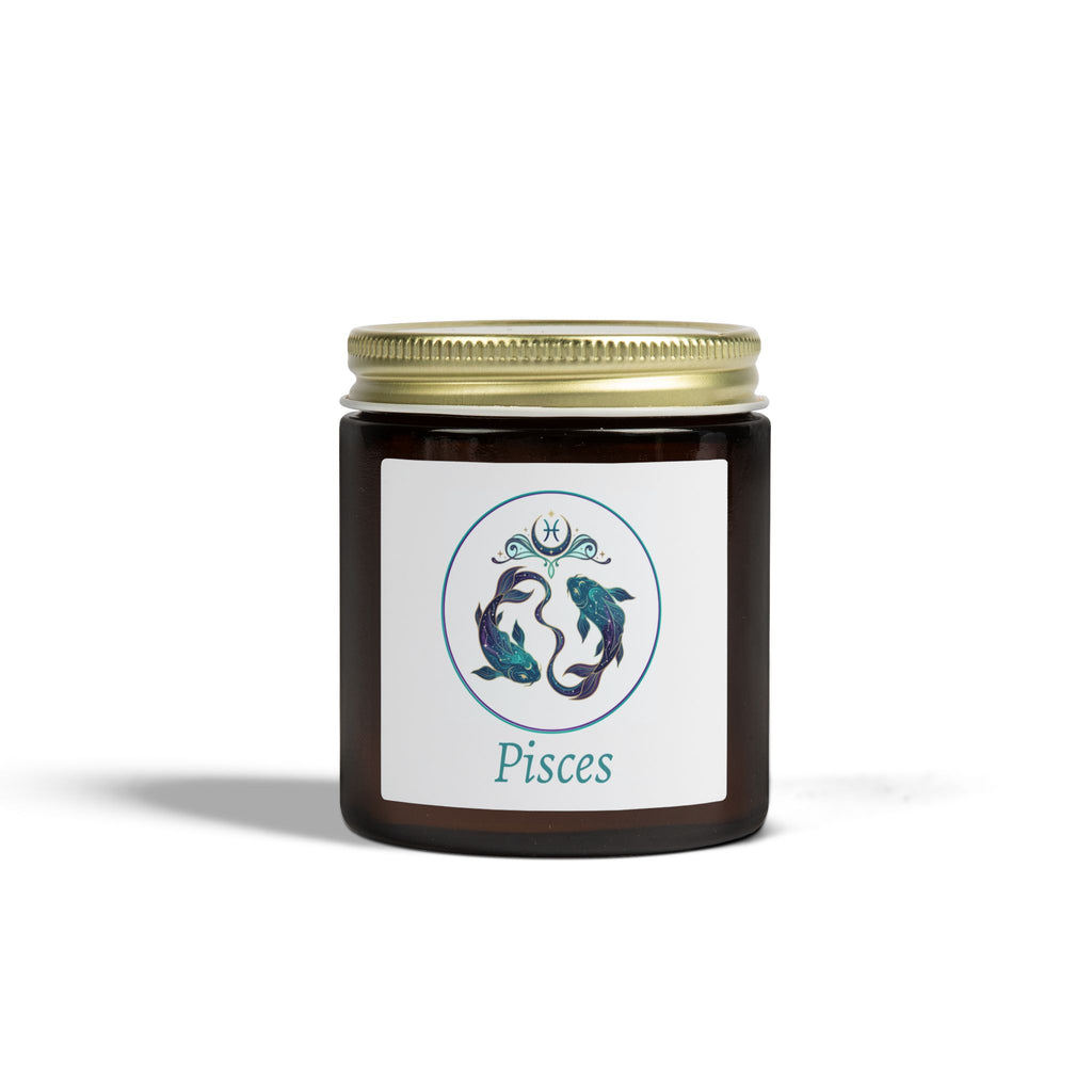 Glass Jar Candle | Pisces Zodiac | 4oz & 9oz