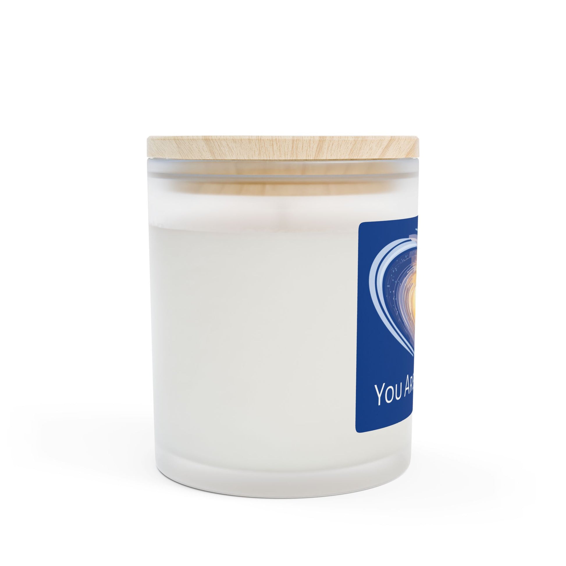 Frosted Glass Candle | "You Are My World"  | 11oz