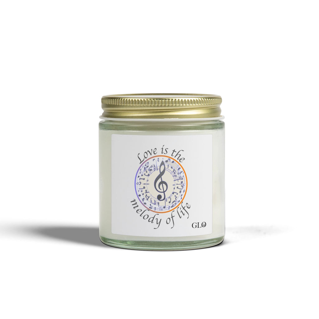 Glass Jar Candle | "Love is the Melody of Life" | 4oz & 9oz