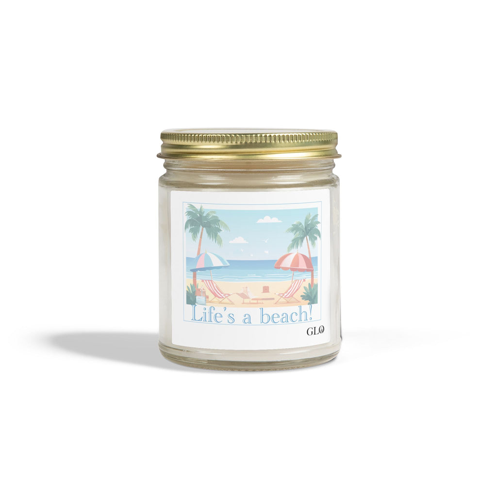 Glass Jar Candle | "Life's a Beach" | 4oz & 9oz