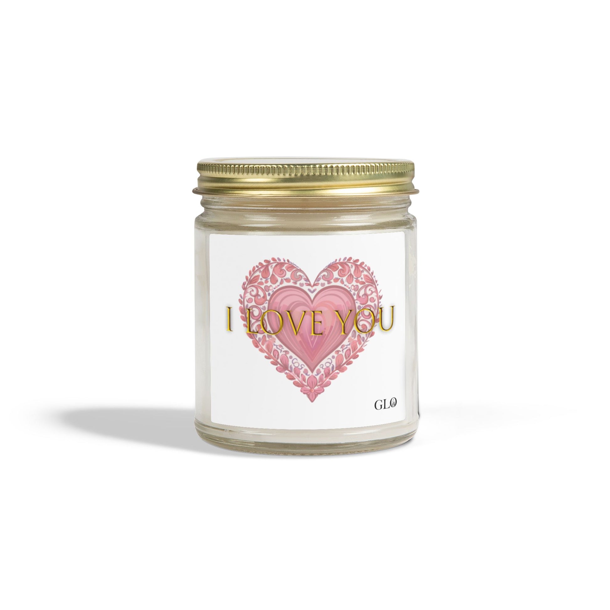 Glass Jar Candle | "I Love You" | 4oz, 9oz