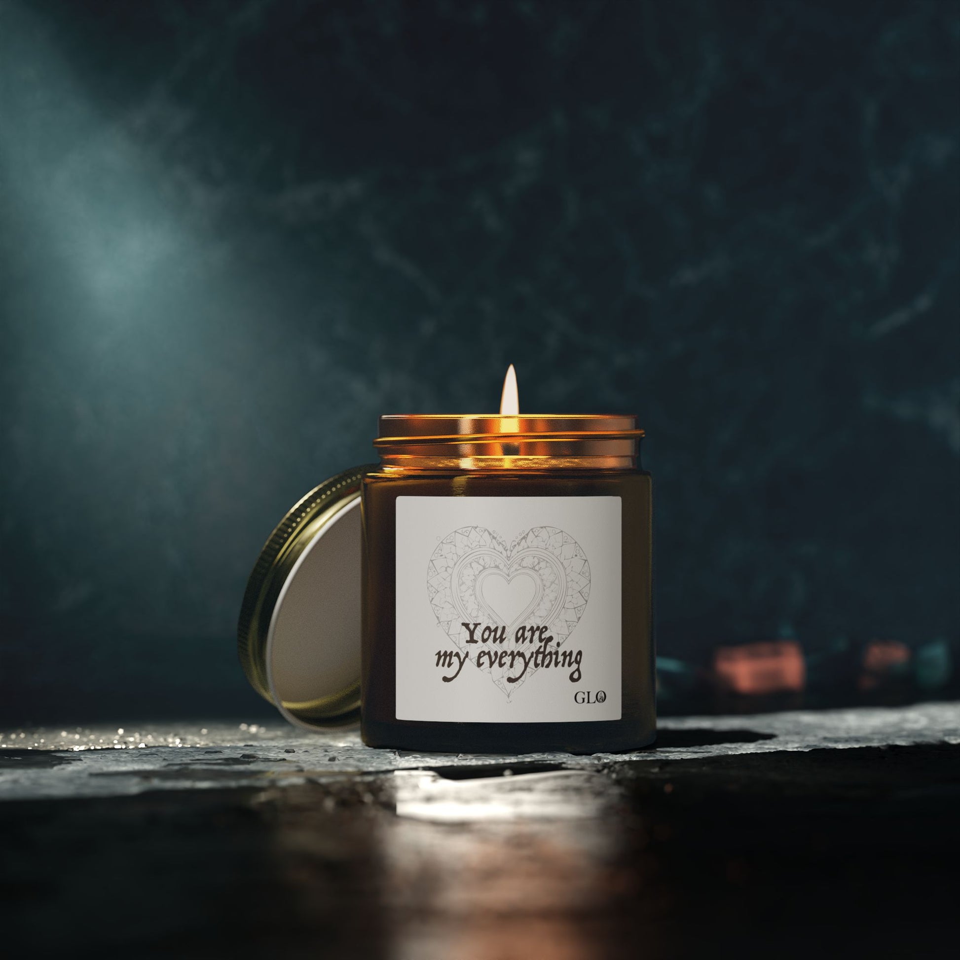 Glass Jar Candle | "You are my everything" | 4oz & 9oz