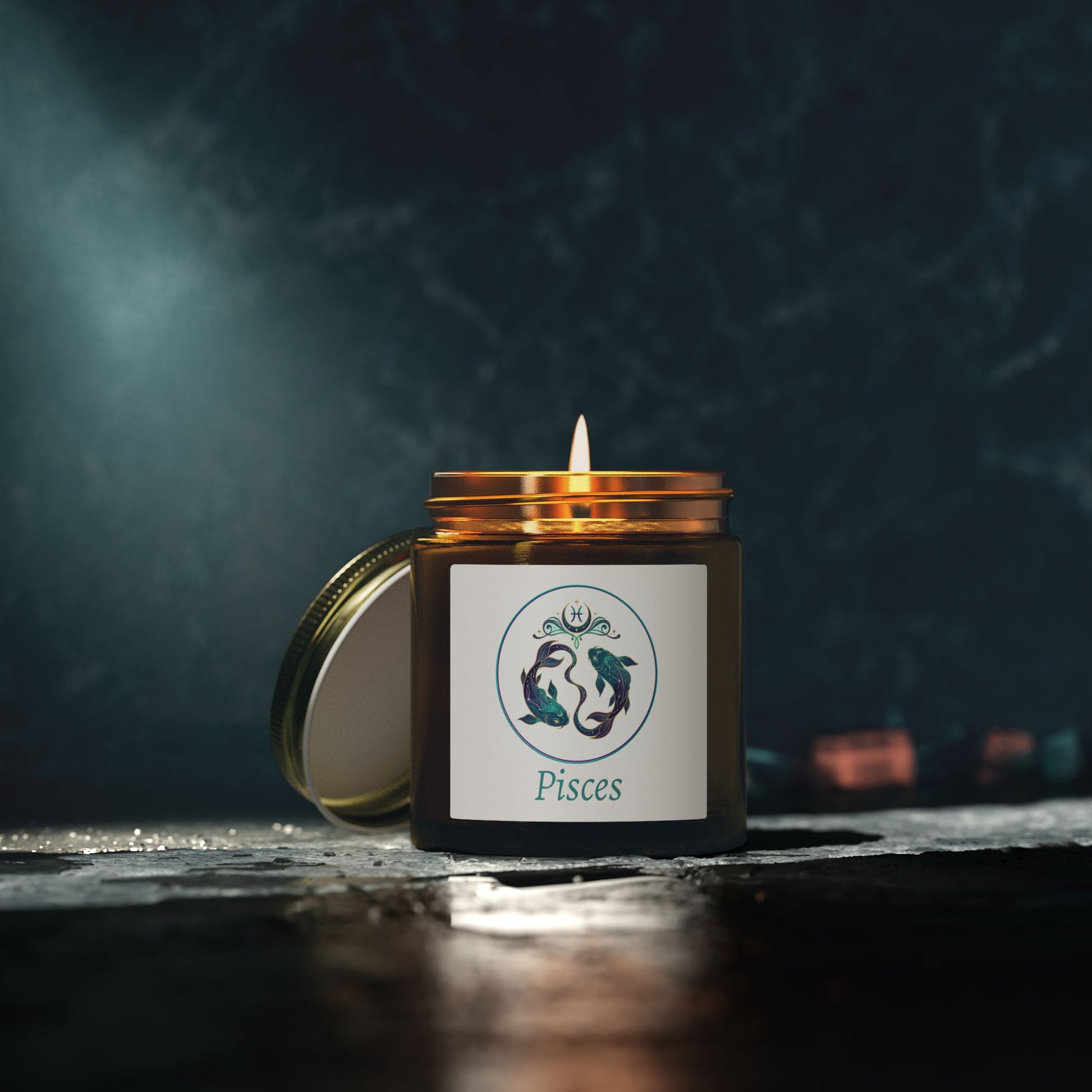 Glass Jar Candle | Pisces Zodiac | 4oz & 9oz