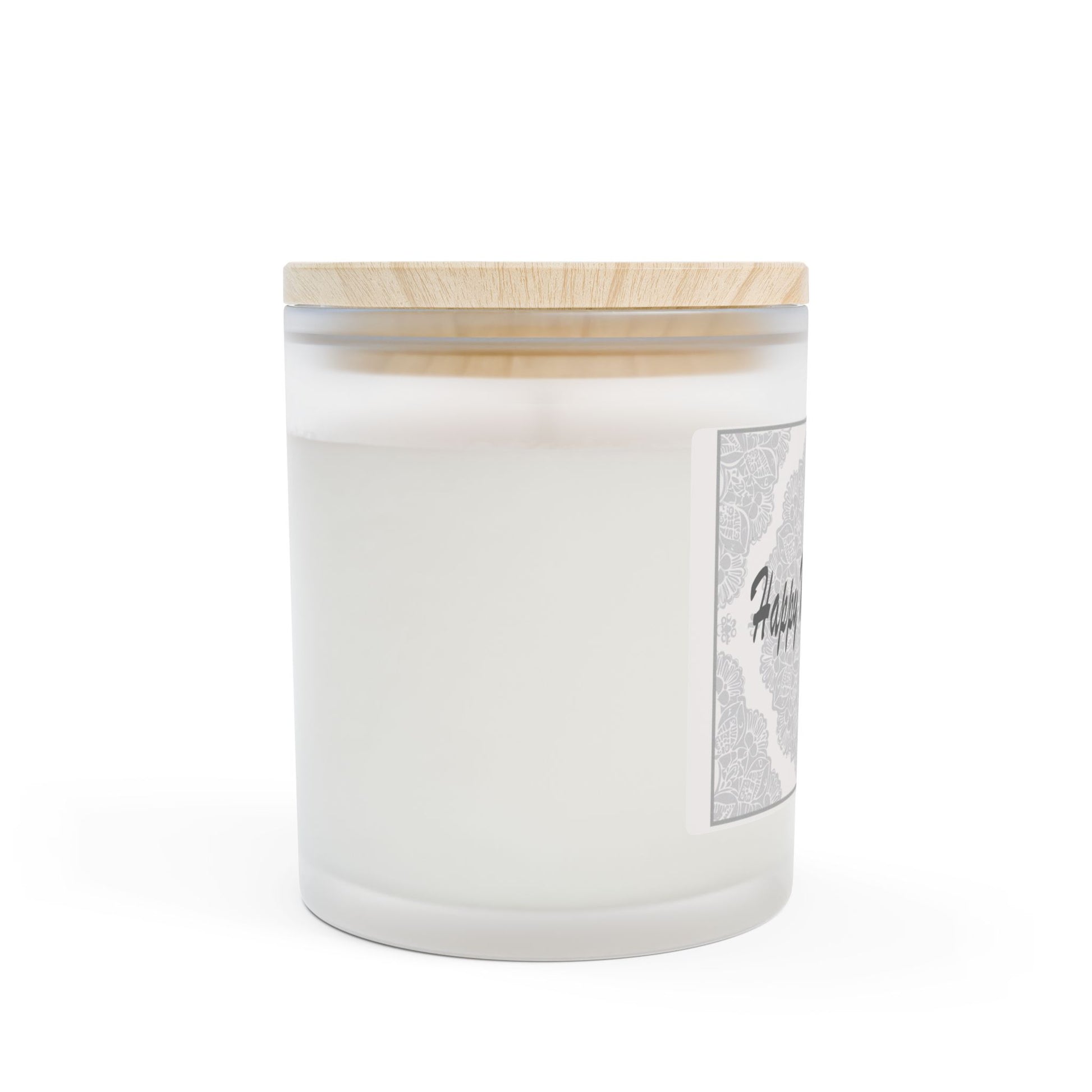 Frosted Glass Candle | "Happy Mother's Day" with lace | 11oz