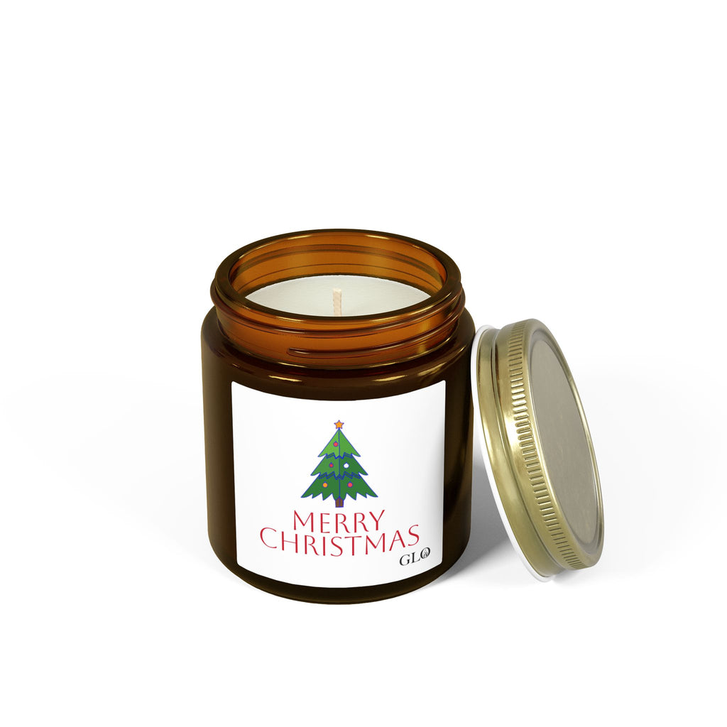 Glass Jar Candle | "Merry Christmas" | 4oz & 9oz
