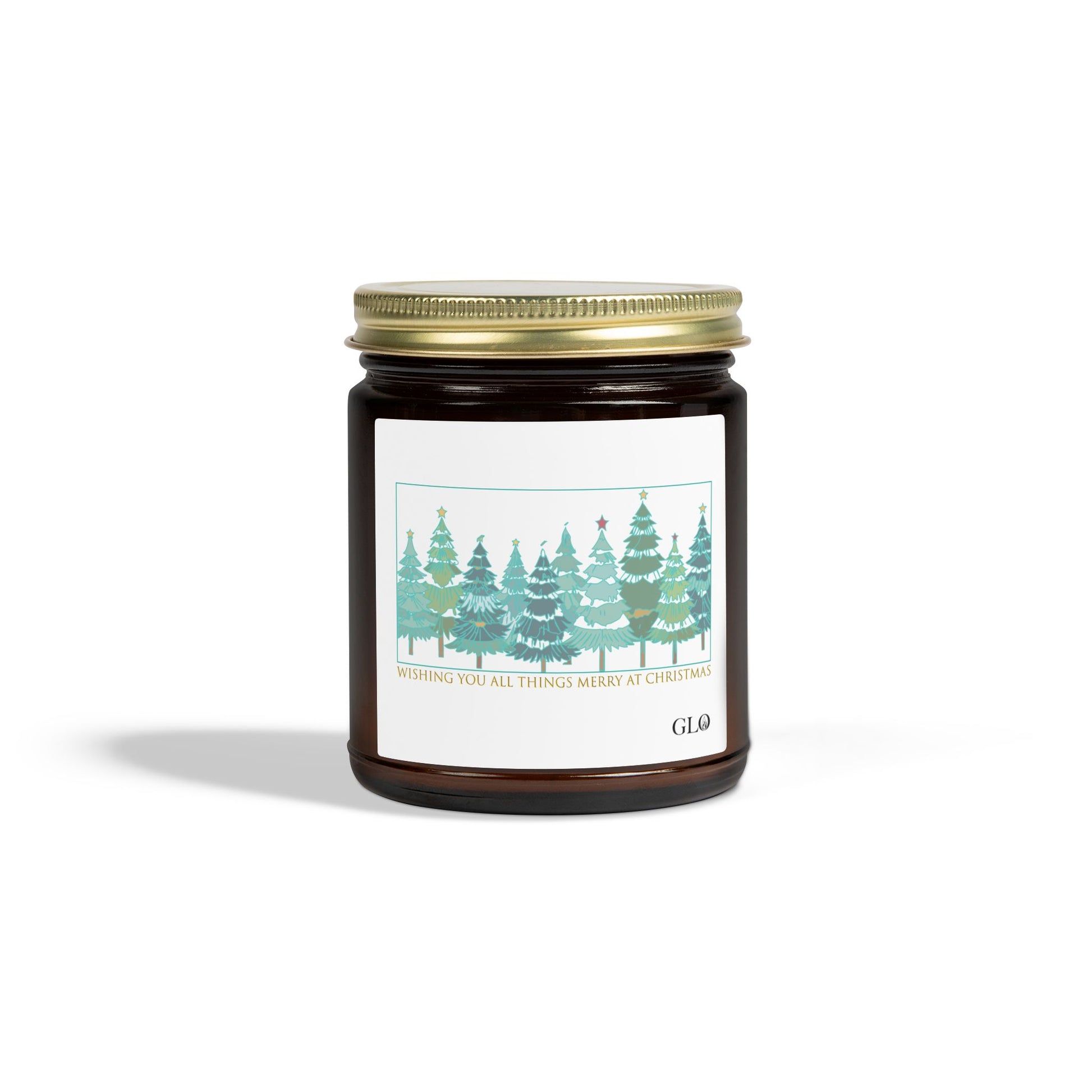 Glass Jar Candle | "Wishing you all things merry at Christmas" | 4oz & 9oz