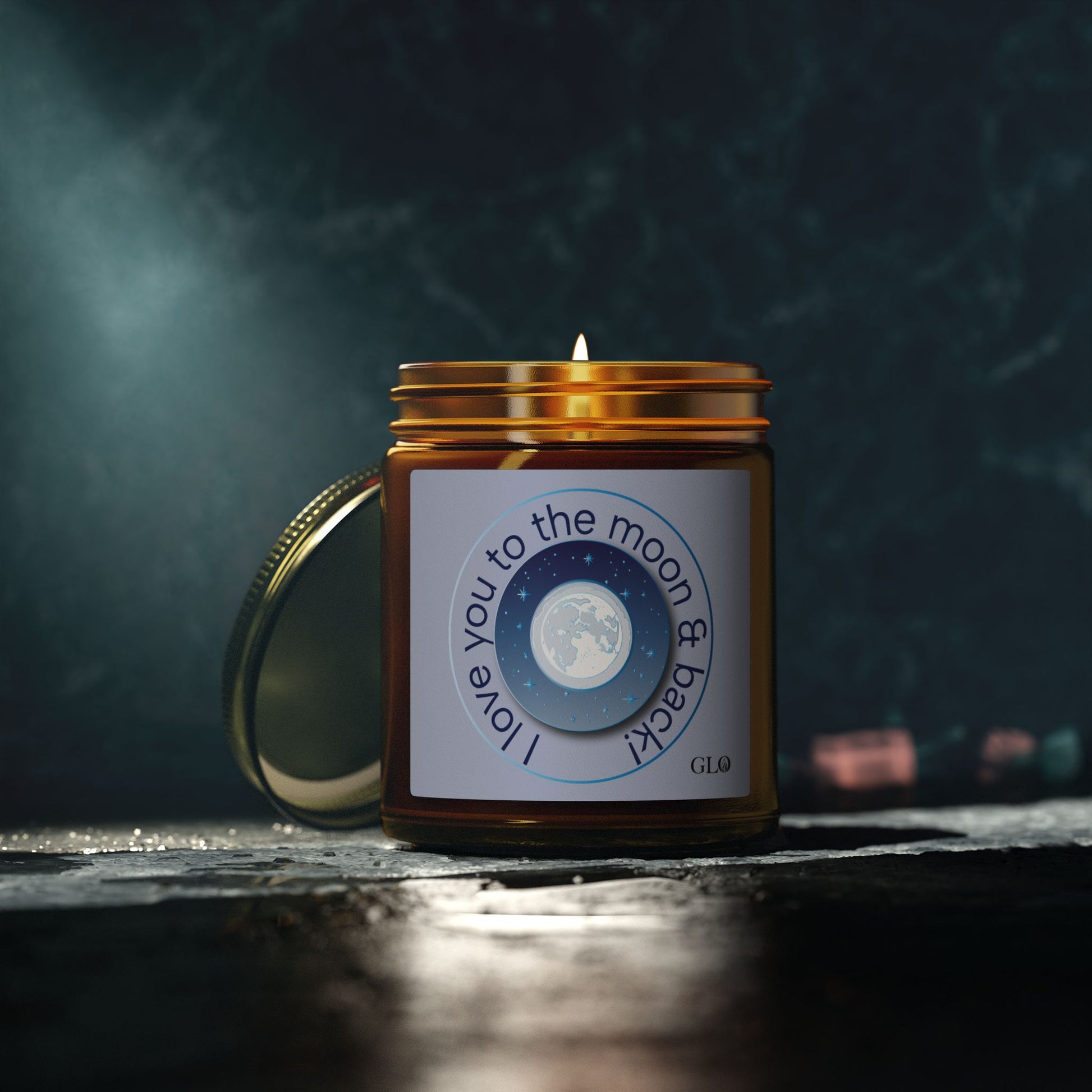 Glass Jar Candle | “I Love You to the Moon & Back” | 4oz & 9oz