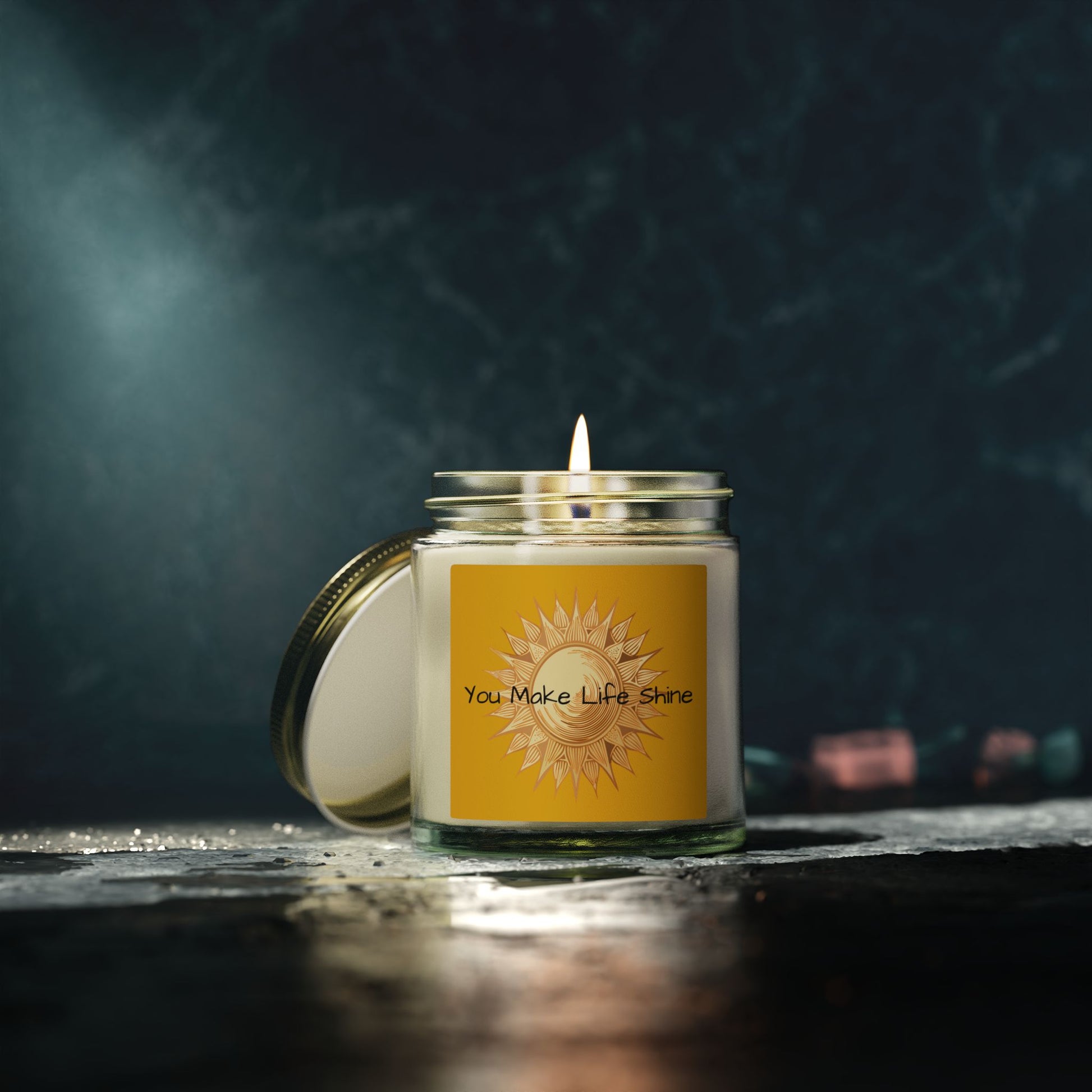 Glass Jar Candle | “You Make Life Shine” | 4oz & 9oz