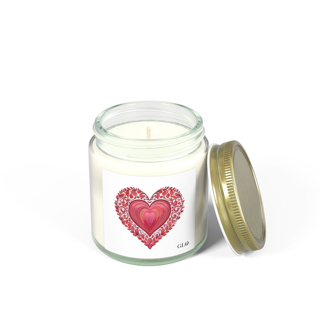 Glass Jar Candle | Heart / Love | 4oz & 9oz
