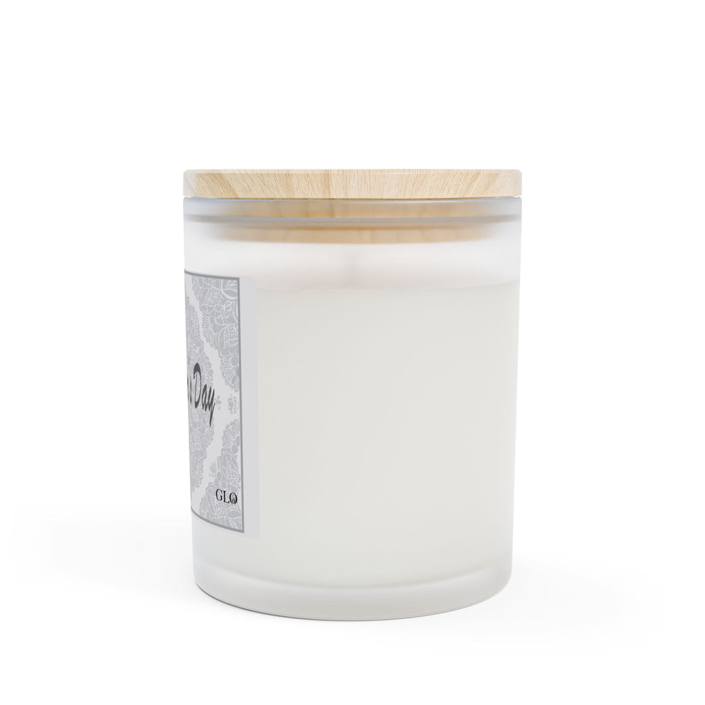 Frosted Glass Candle | "Happy Mother's Day" with lace | 11oz