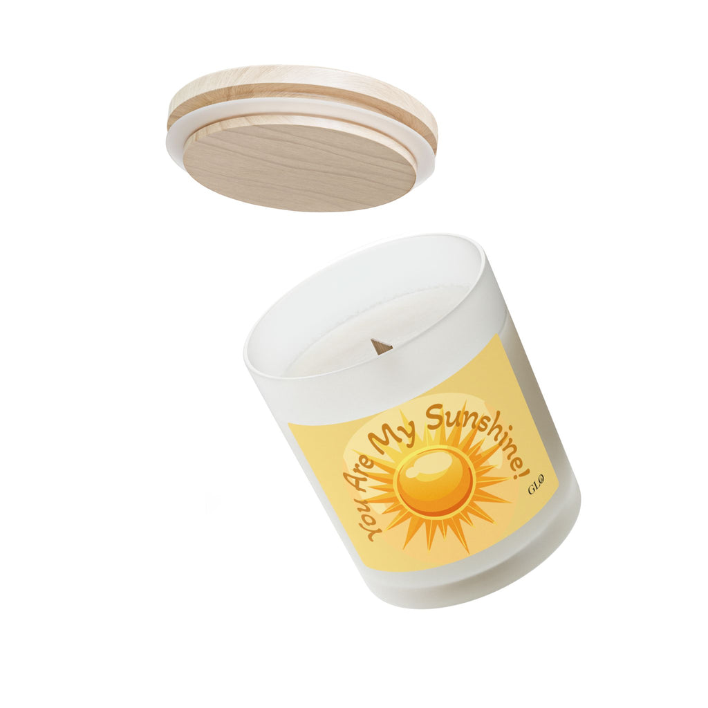 Frosted Glass Candle | "You Are My Sunshine" | 11oz