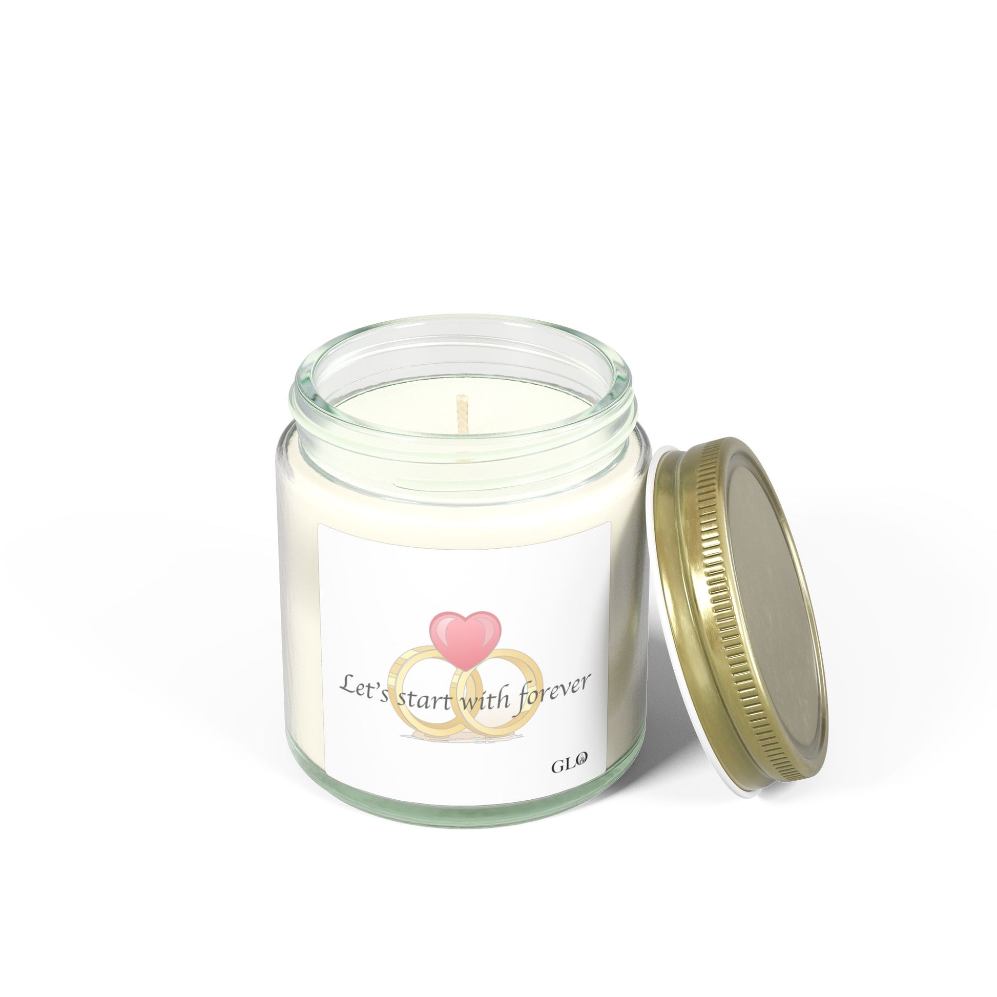Glass Jar Candle | "Let's Start With Forever" | 4oz & 9oz