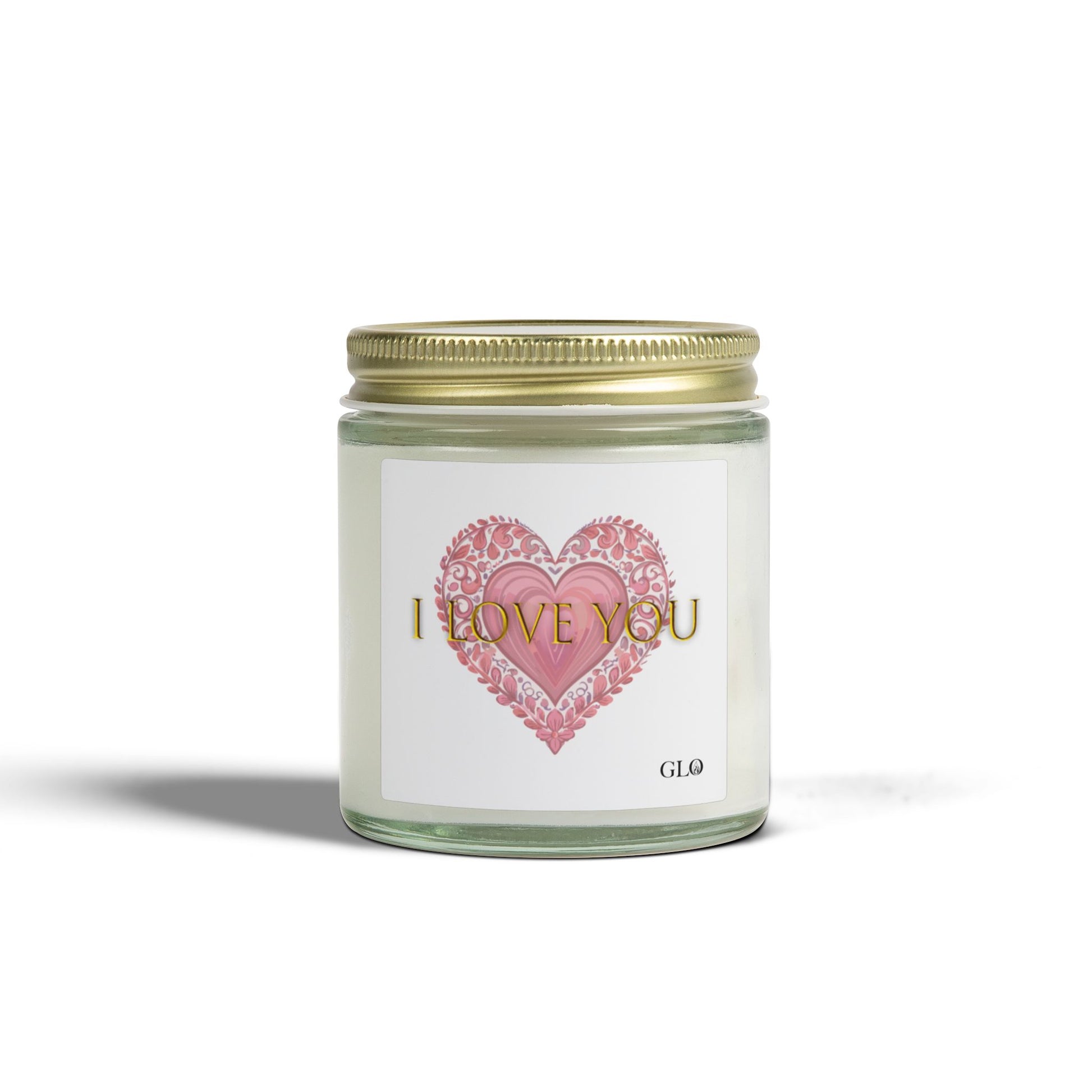 Glass Jar Candle | "I Love You" | 4oz, 9oz