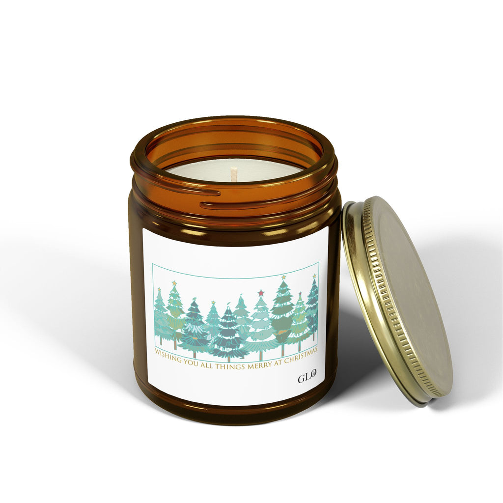 Glass Jar Candle | "Wishing you all things merry at Christmas" | 4oz & 9oz