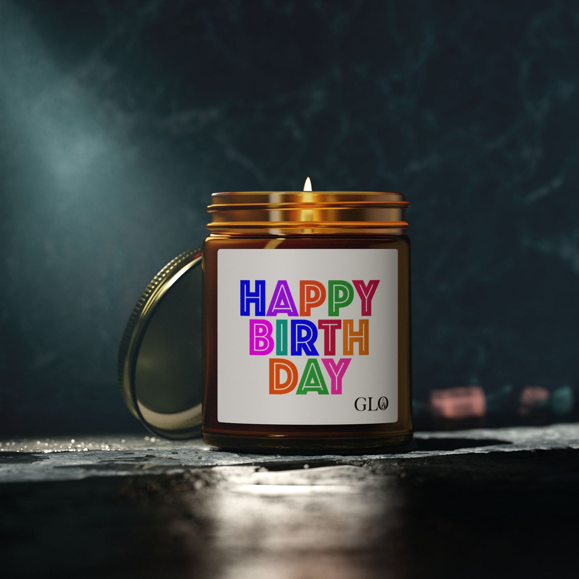 Glass Jar Candle | "Happy Birthday" | 4oz/9oz