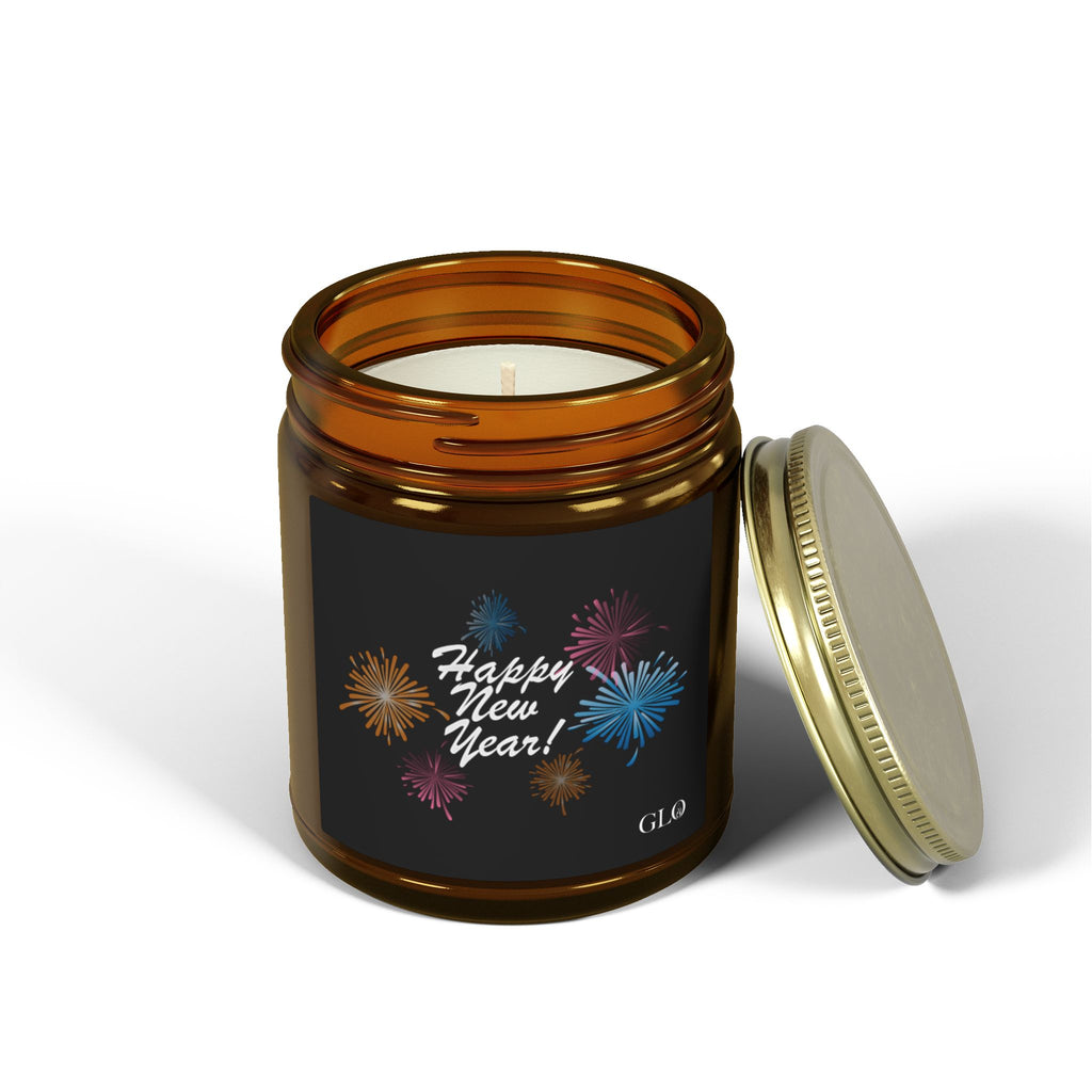 Glass Jar Candle | "Happy New Year" | 4oz & 9oz