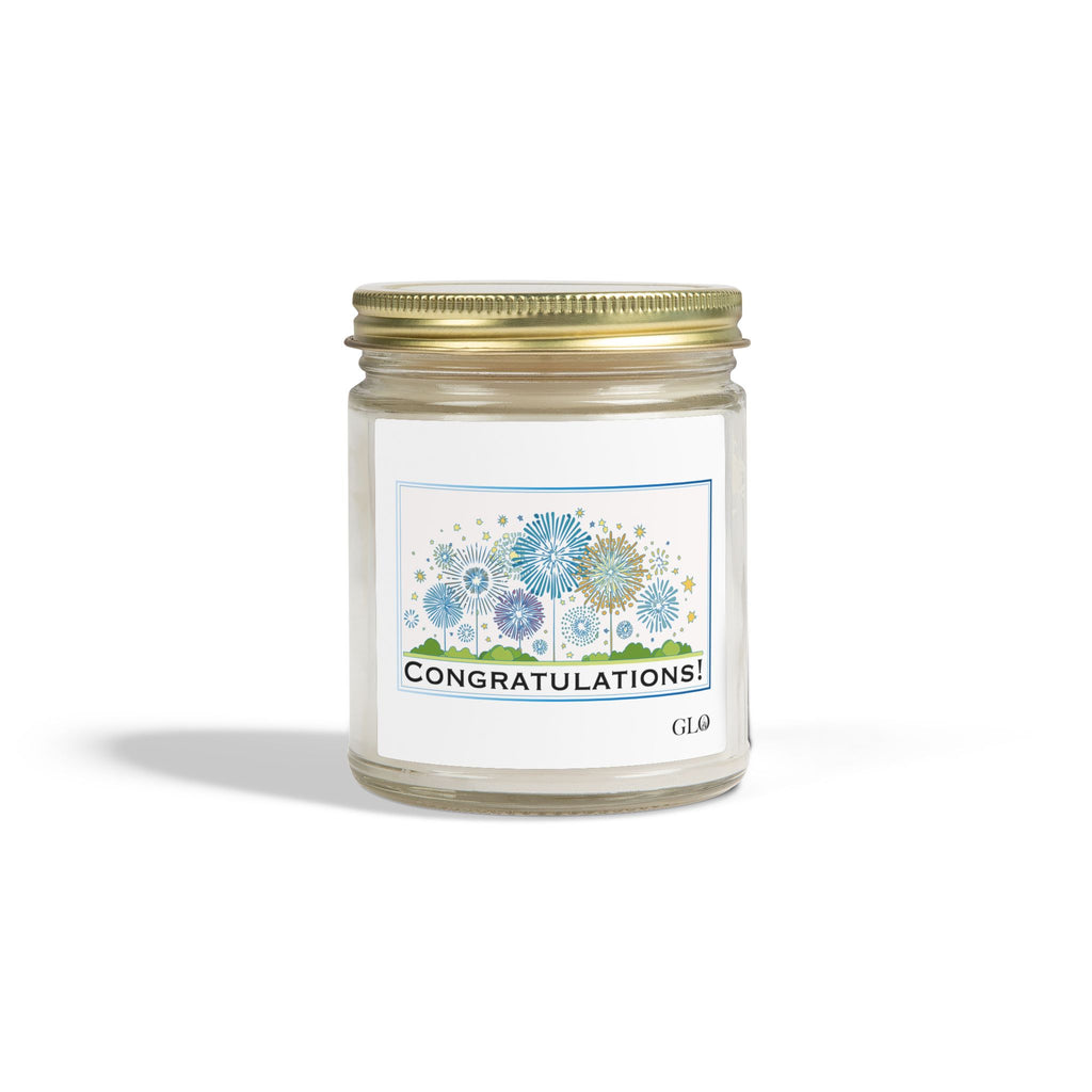 Glass Jar Candle | "Congratulations" | 4oz & 9oz