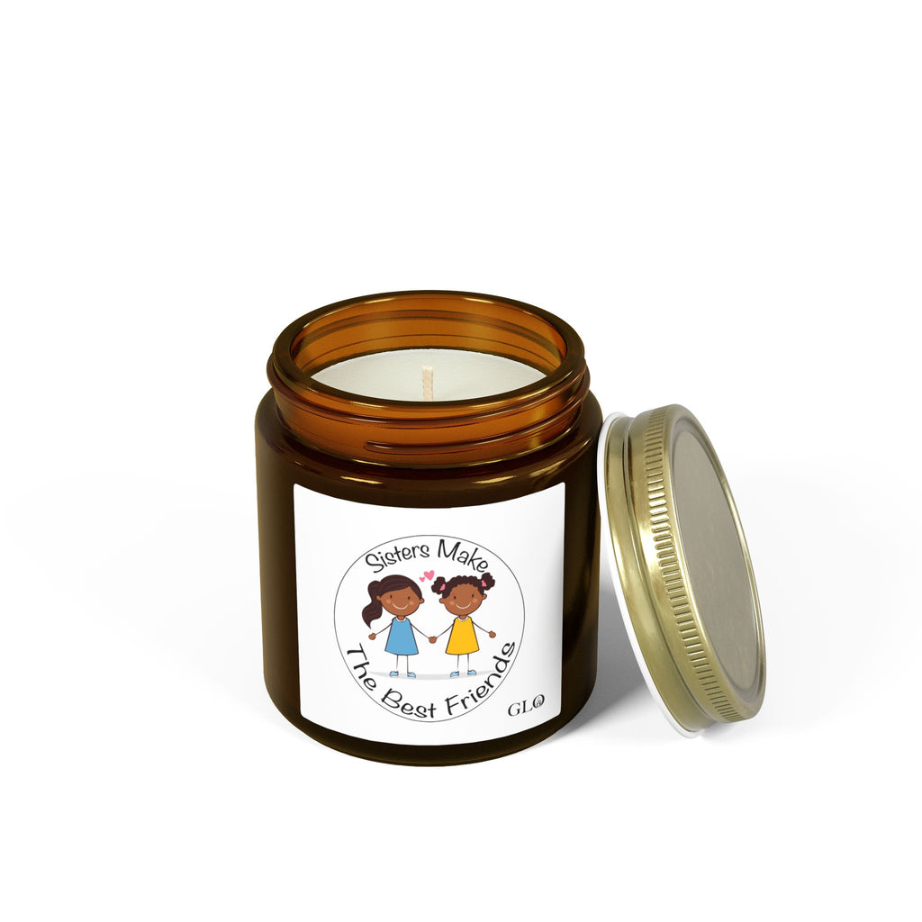 Glass Jar Candle | “Sisters Make The Best Friends” | 4oz & 9oz