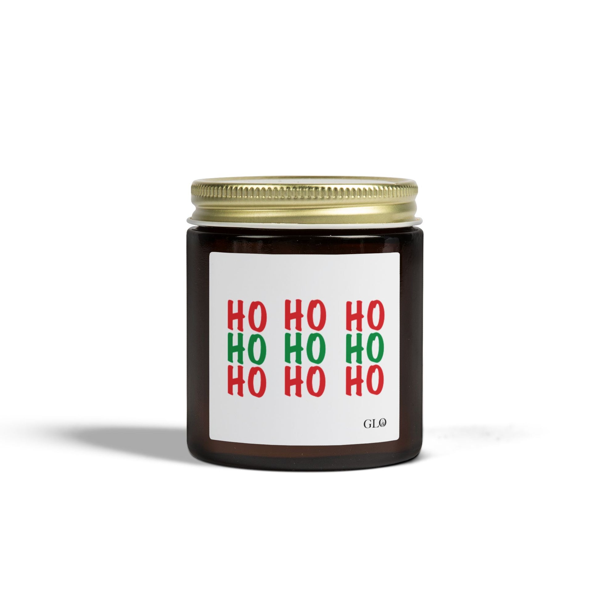 Glass Jar Candle | "HO HO HO" | 4oz & 9oz