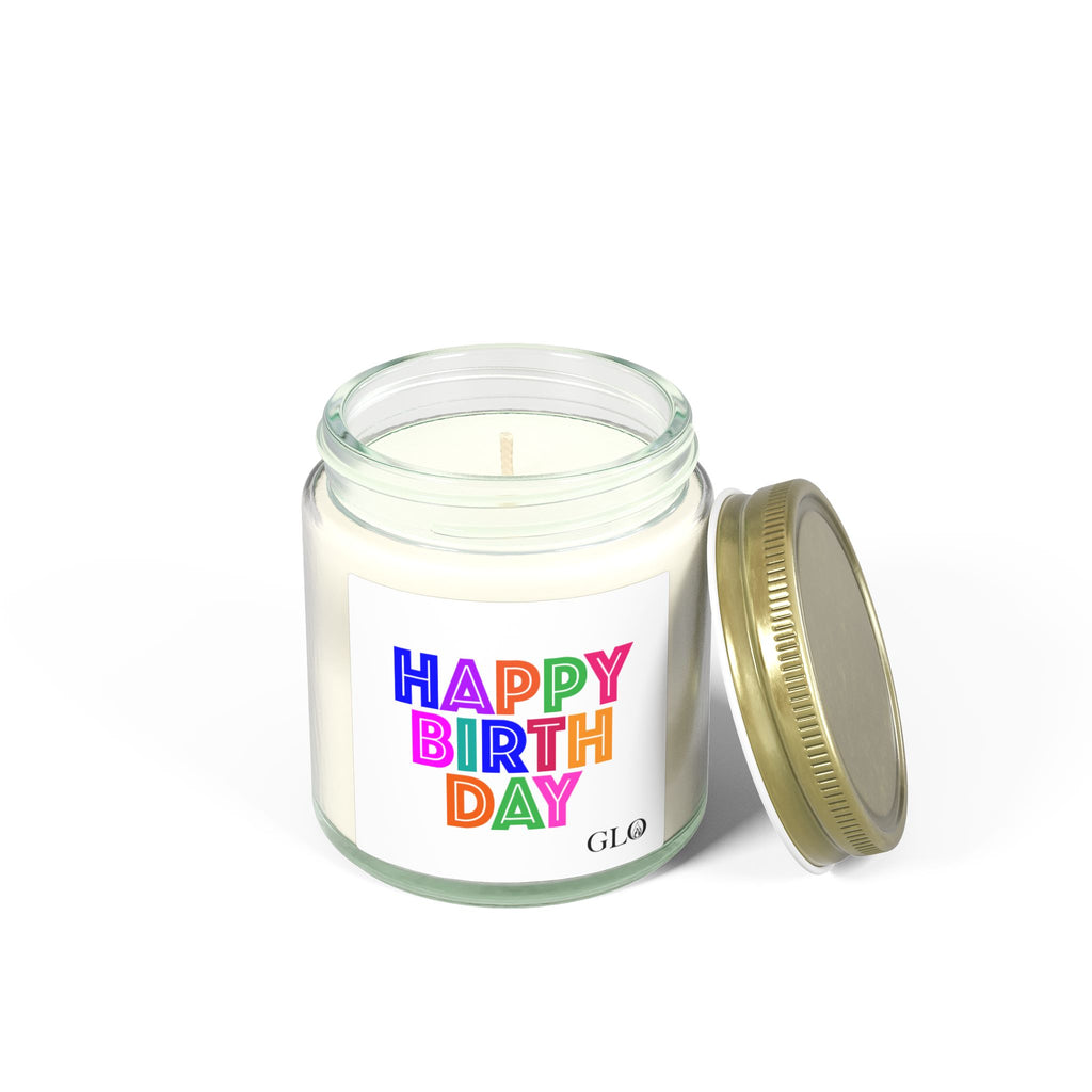 Glass Jar Candle | "Happy Birthday" | 4oz/9oz