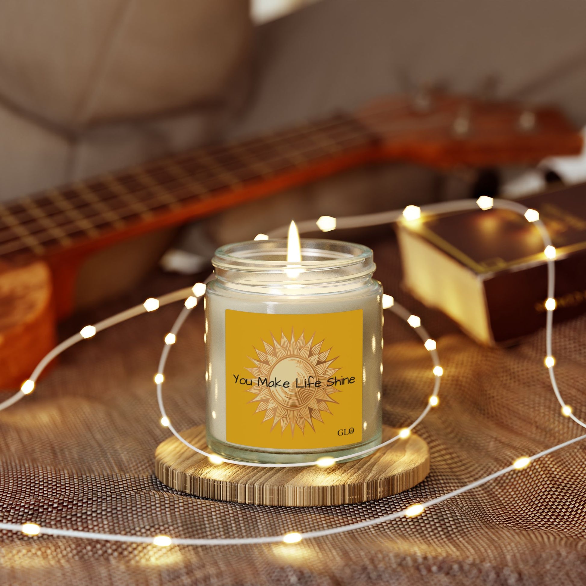 Glass Jar Candle | “You Make Life Shine” | 4oz & 9oz