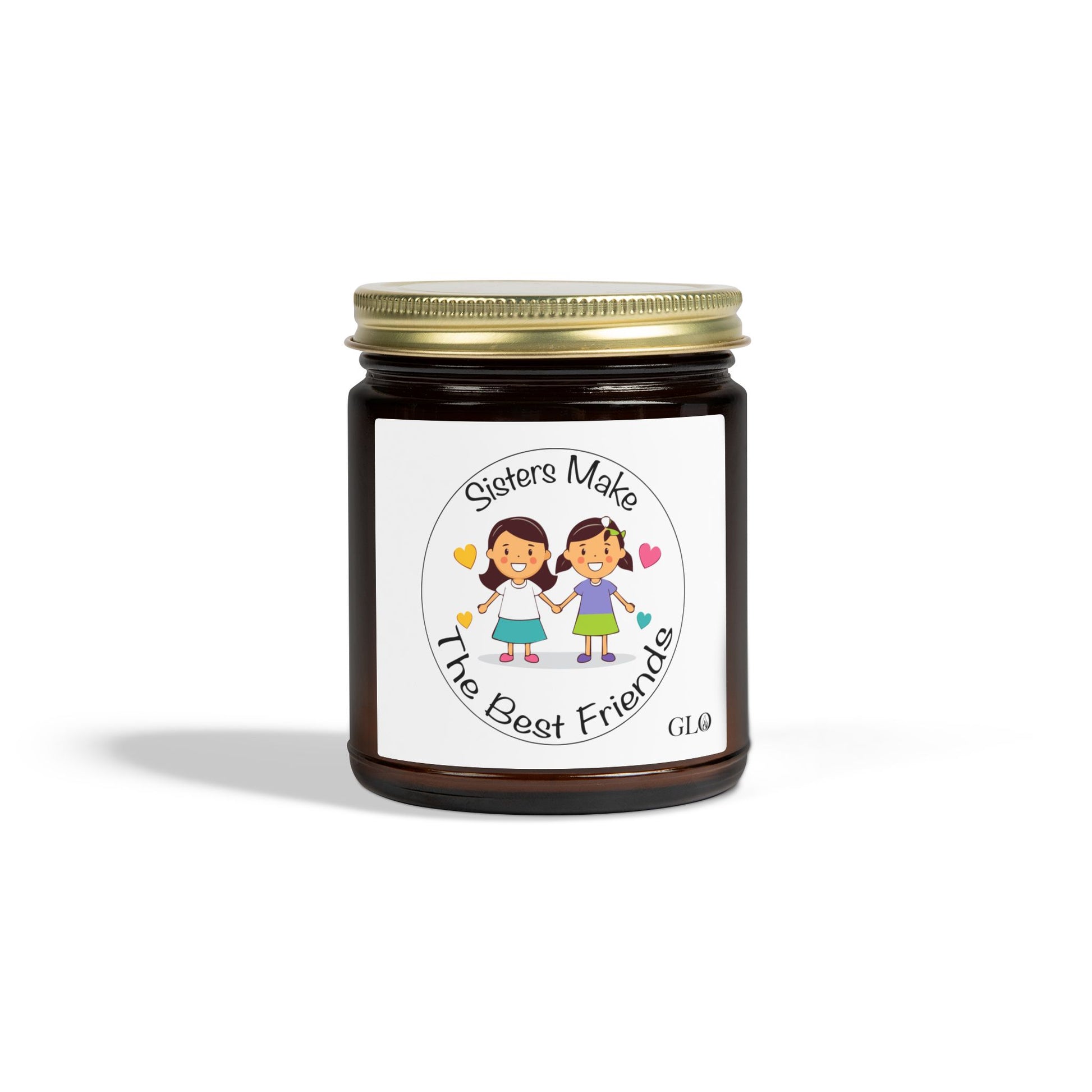 Glass Jar Candle | "Sisters Make The Best Friends" (v2) | 4oz & 9oz