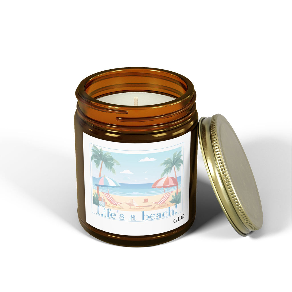 Glass Jar Candle | "Life's a Beach" | 4oz & 9oz