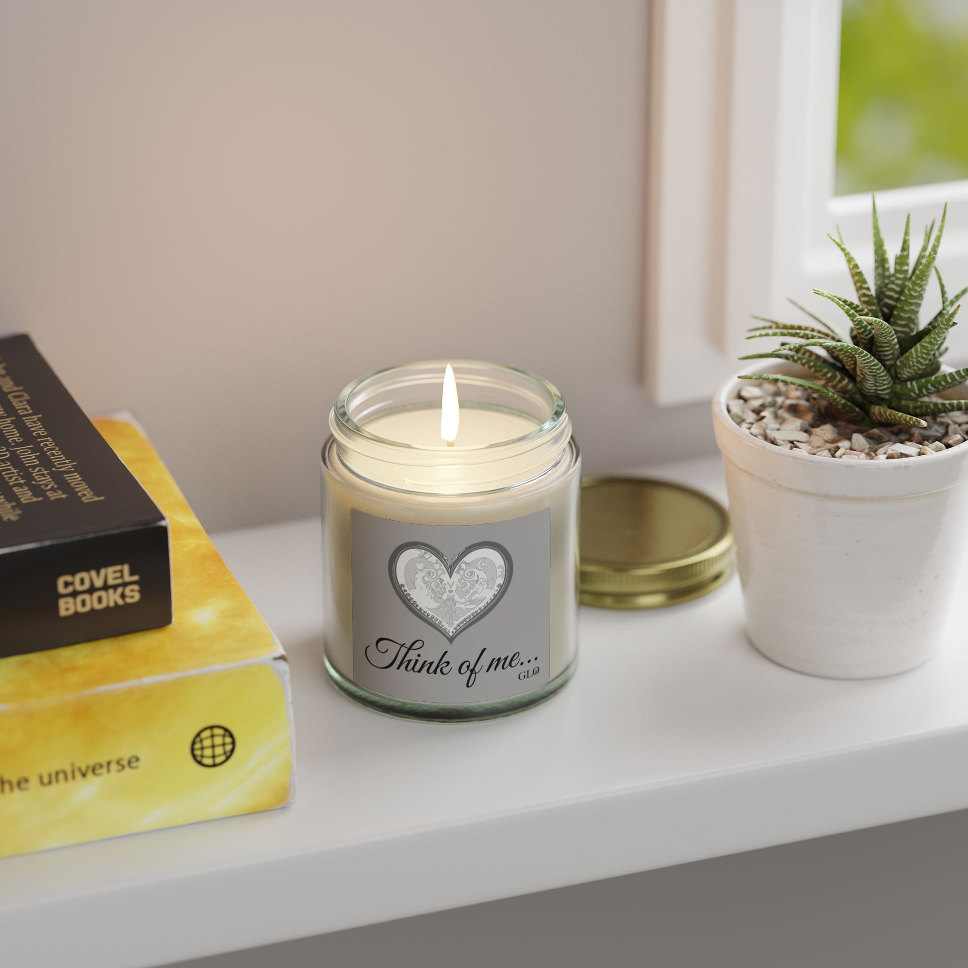 Glass Jar Candle | "Think of me..." | 4oz & 9oz