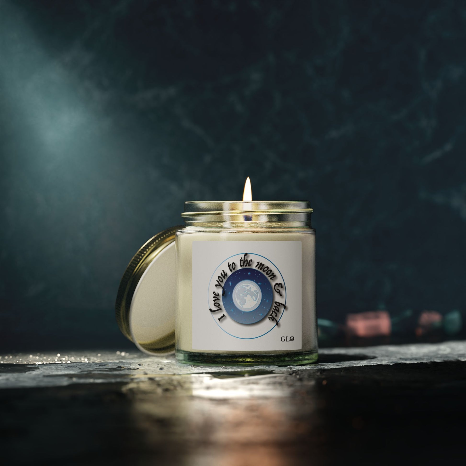 Glass Jar Candle | “I Love You to the Moon & Back” | 4oz & 9oz
