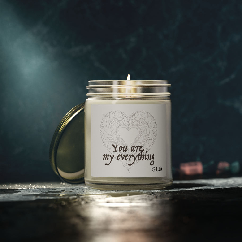 Glass Jar Candle | "You are my everything" | 4oz & 9oz