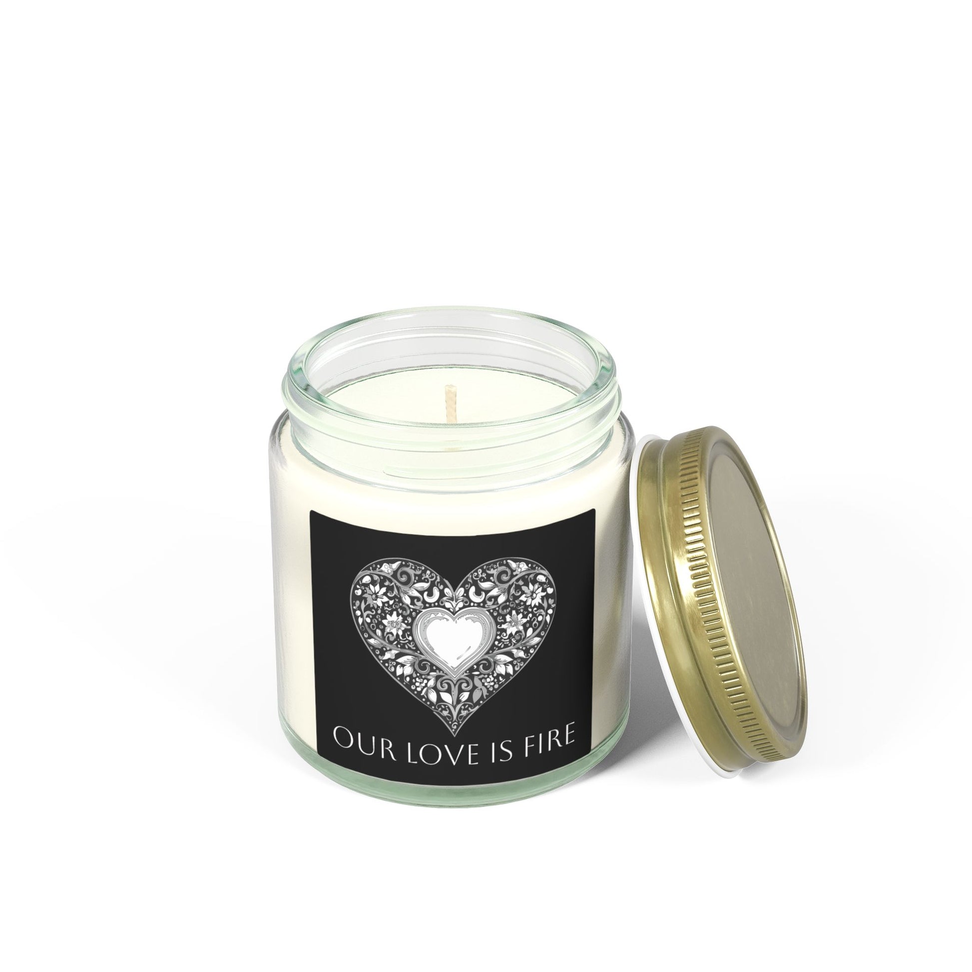 Glass Jar Candle | "Our Love Is Fire" | 4oz & 9oz