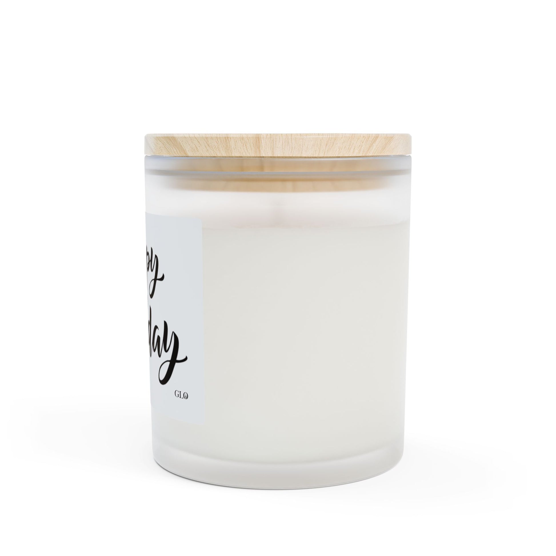 Frosted Glass Candle | "Happy Birthday" | 11oz