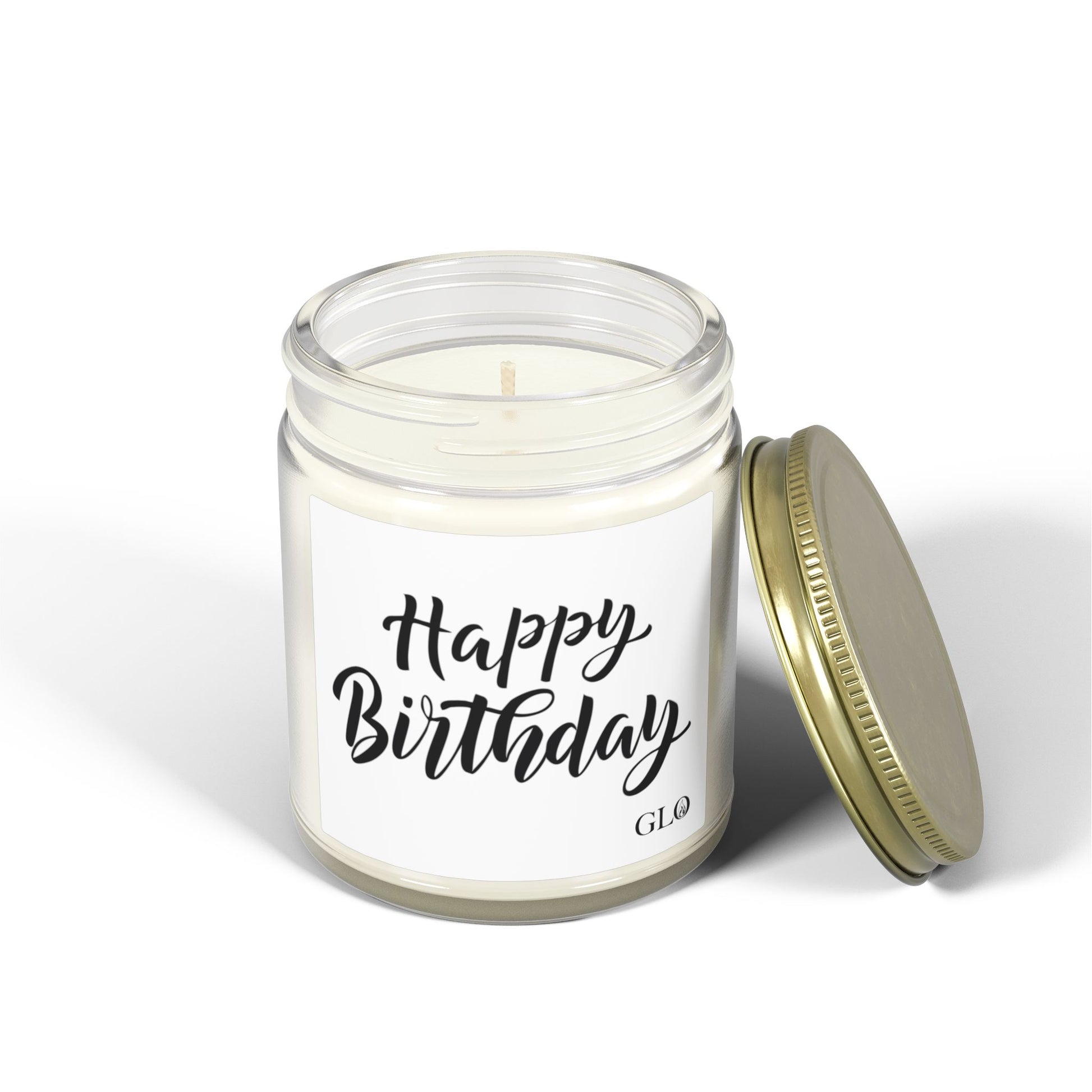 Glass Jar Candle | "Happy Birthday" | 4oz & 9oz