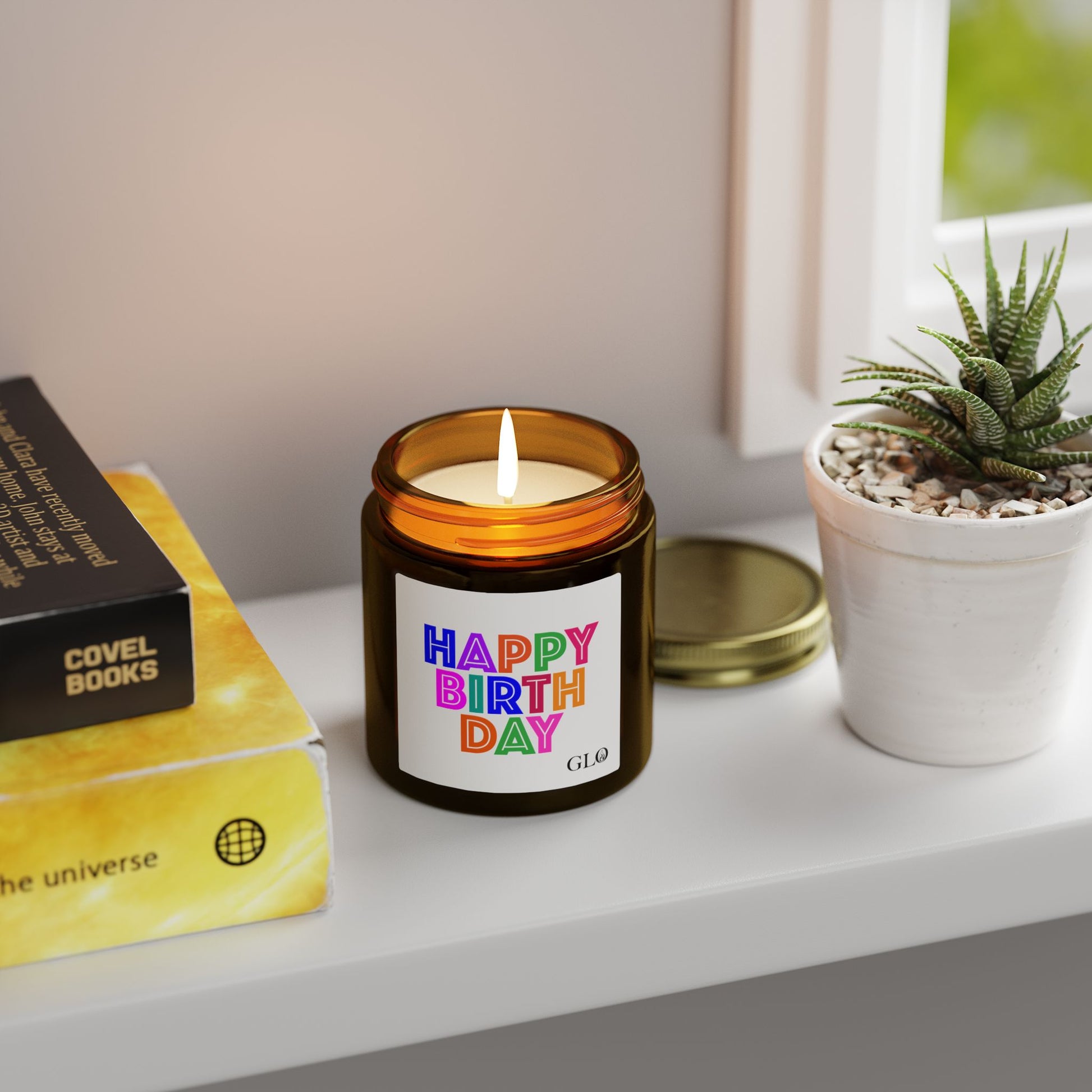Glass Jar Candle | "Happy Birthday" | 4oz/9oz