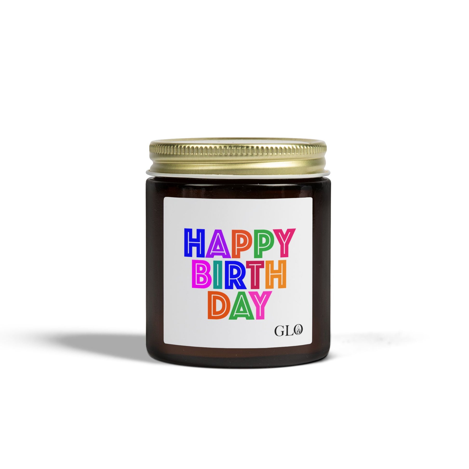 Glass Jar Candle | "Happy Birthday" | 4oz/9oz
