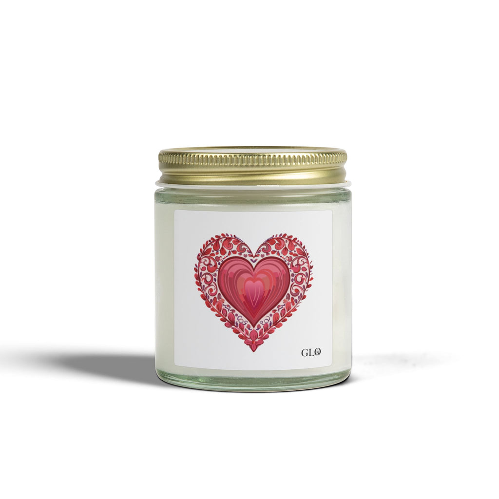 Glass Jar Candle | Heart / Love | 4oz & 9oz
