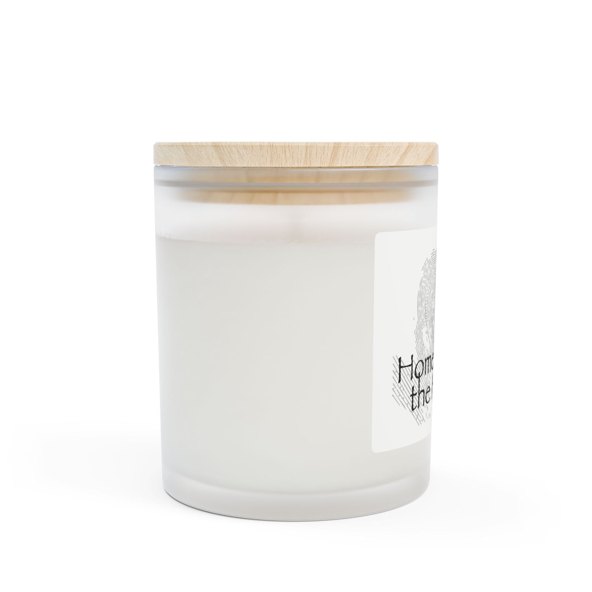 Frosted Glass Candle | "Home is where the heart is" | 11oz