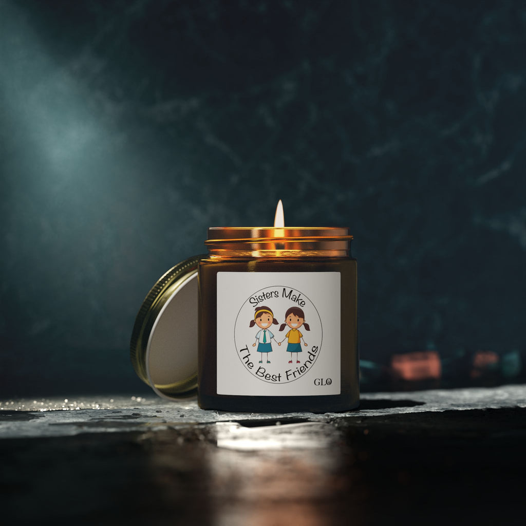 Glass Jar Candle | "Sisters Make The Best Friends" (v4) | 4oz & 9oz