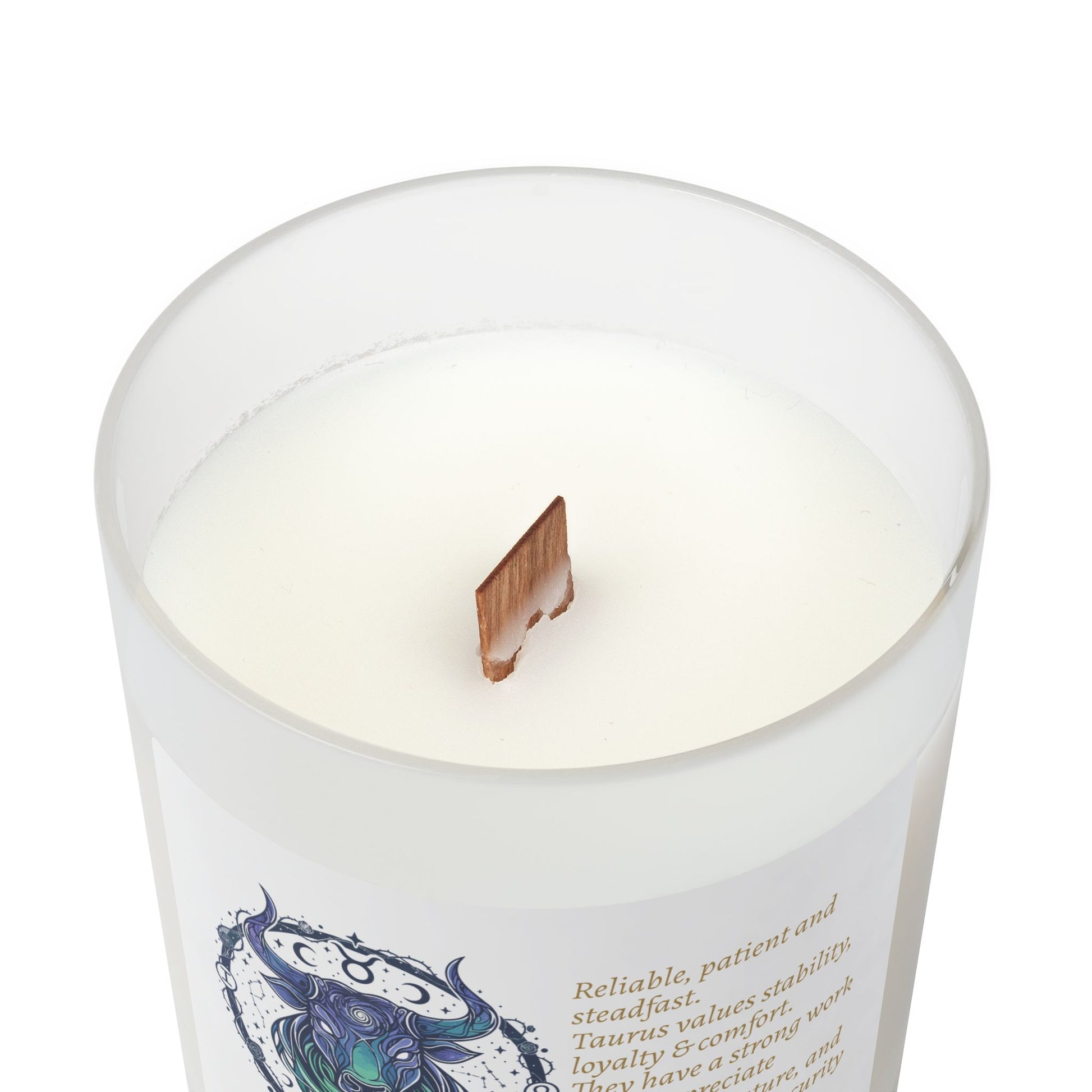 Frosted Glass Candle | Taurus Zodiac |11oz