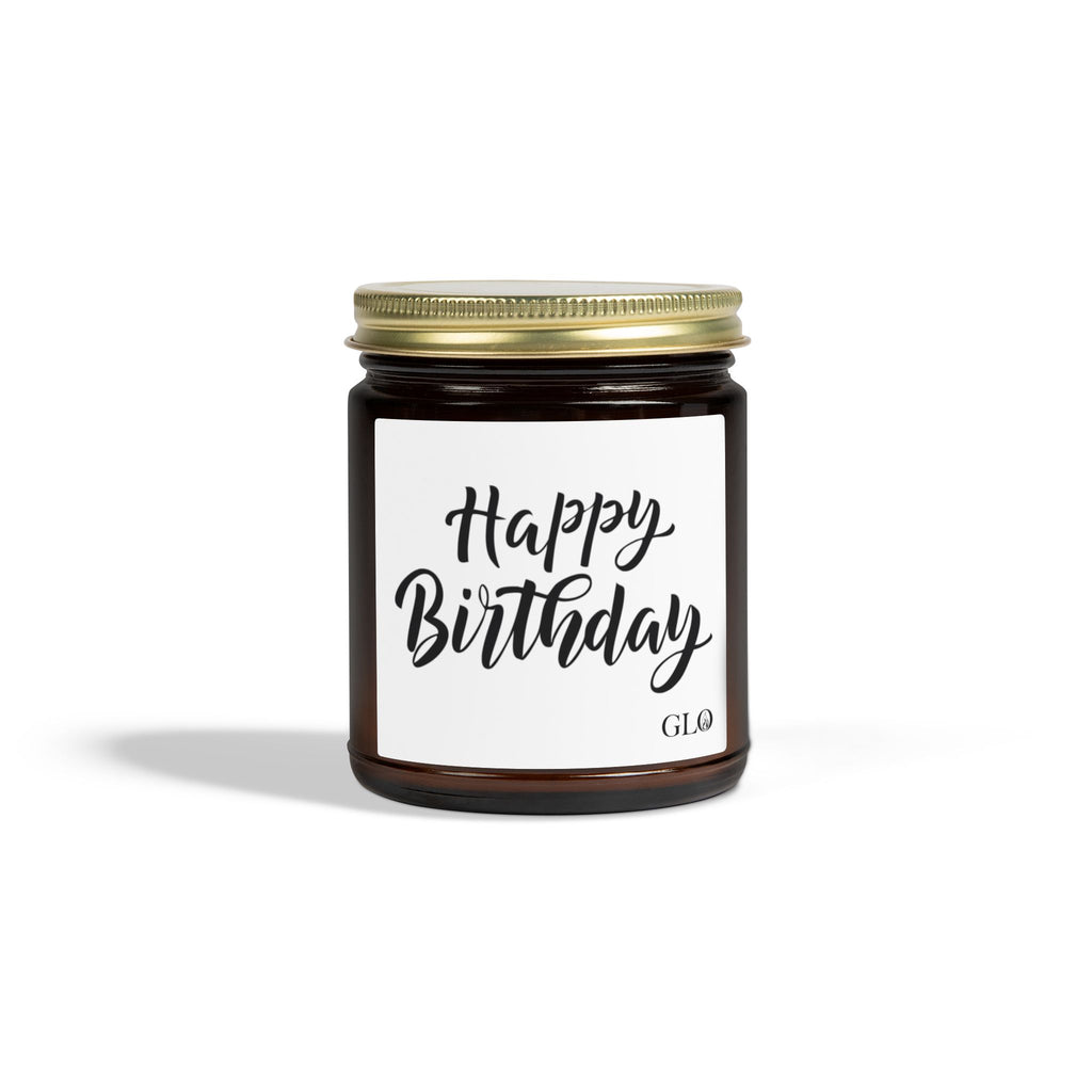 Glass Jar Candle | "Happy Birthday" | 4oz & 9oz