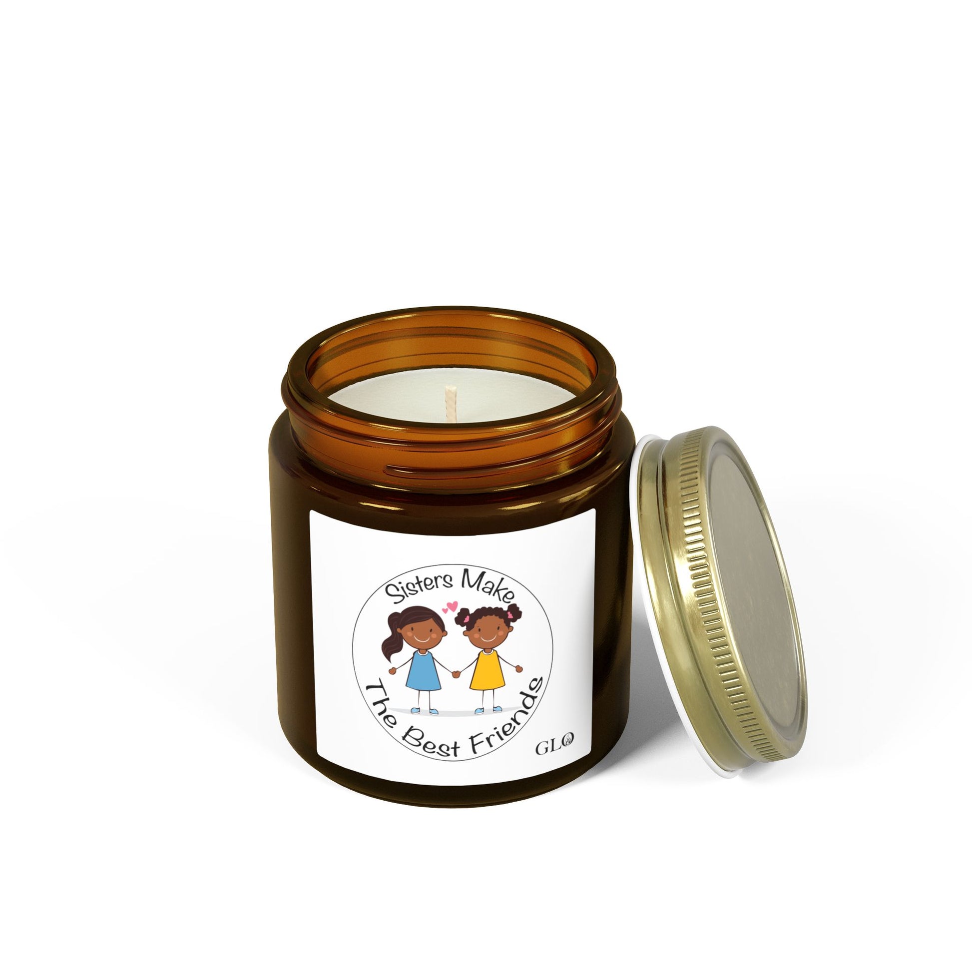 Glass Jar Candle | “Sisters Make The Best Friends” | 4oz & 9oz
