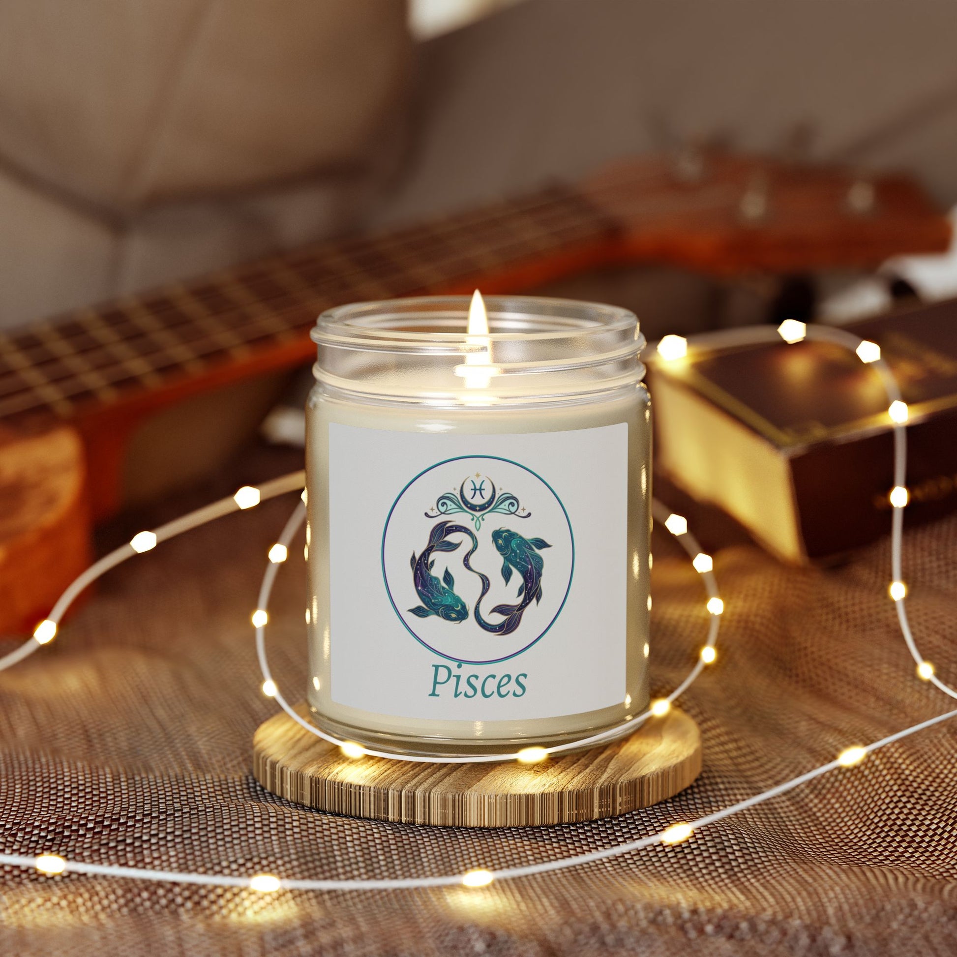 Glass Jar Candle | Pisces Zodiac | 4oz & 9oz