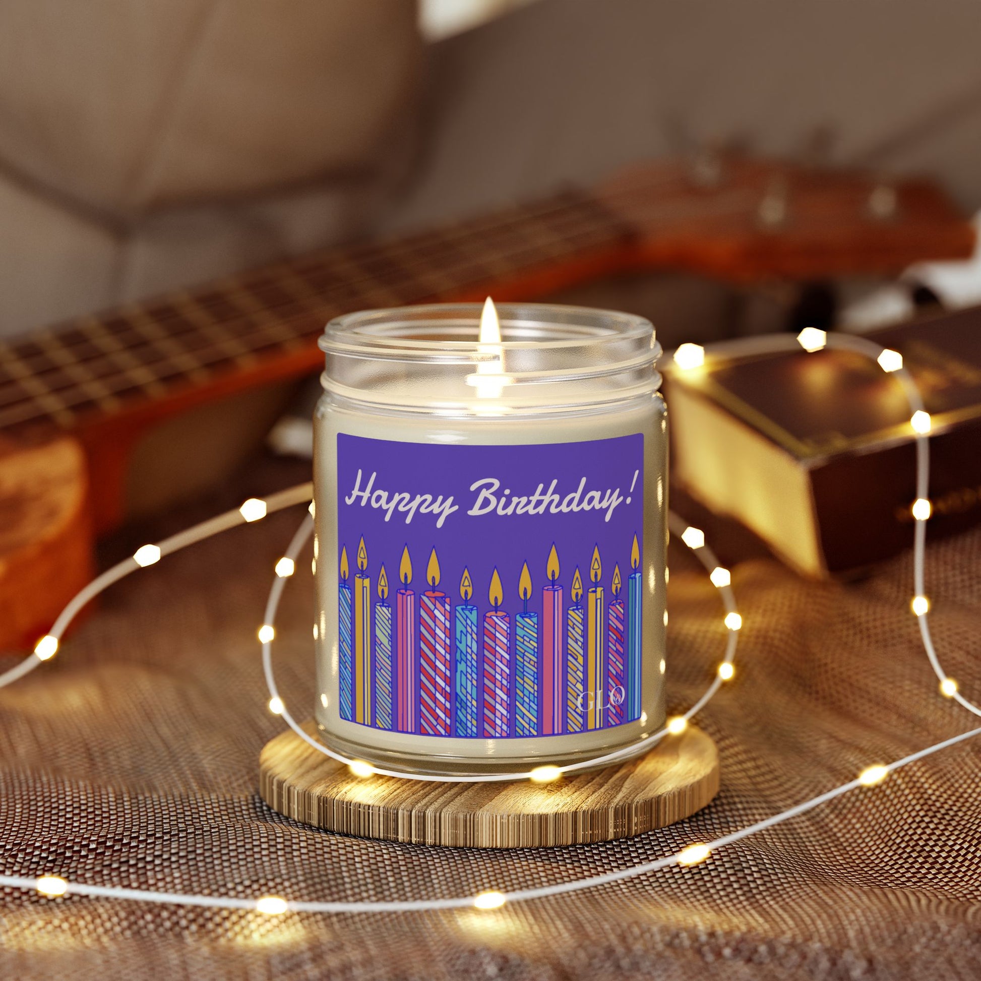 Birthday Scented Candle — Coconut Apricot Wax (4oz & 9oz)