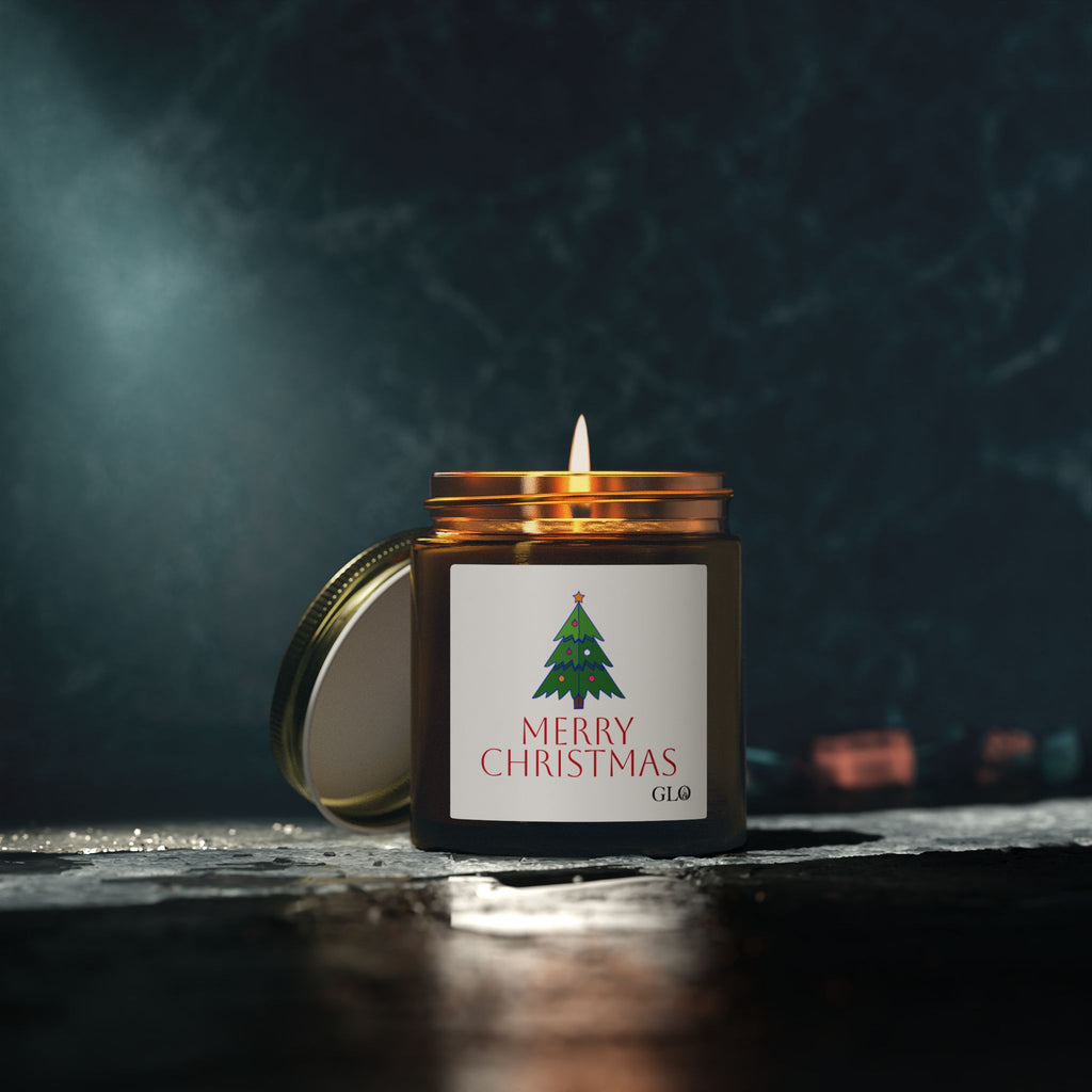 Glass Jar Candle | "Merry Christmas" | 4oz & 9oz