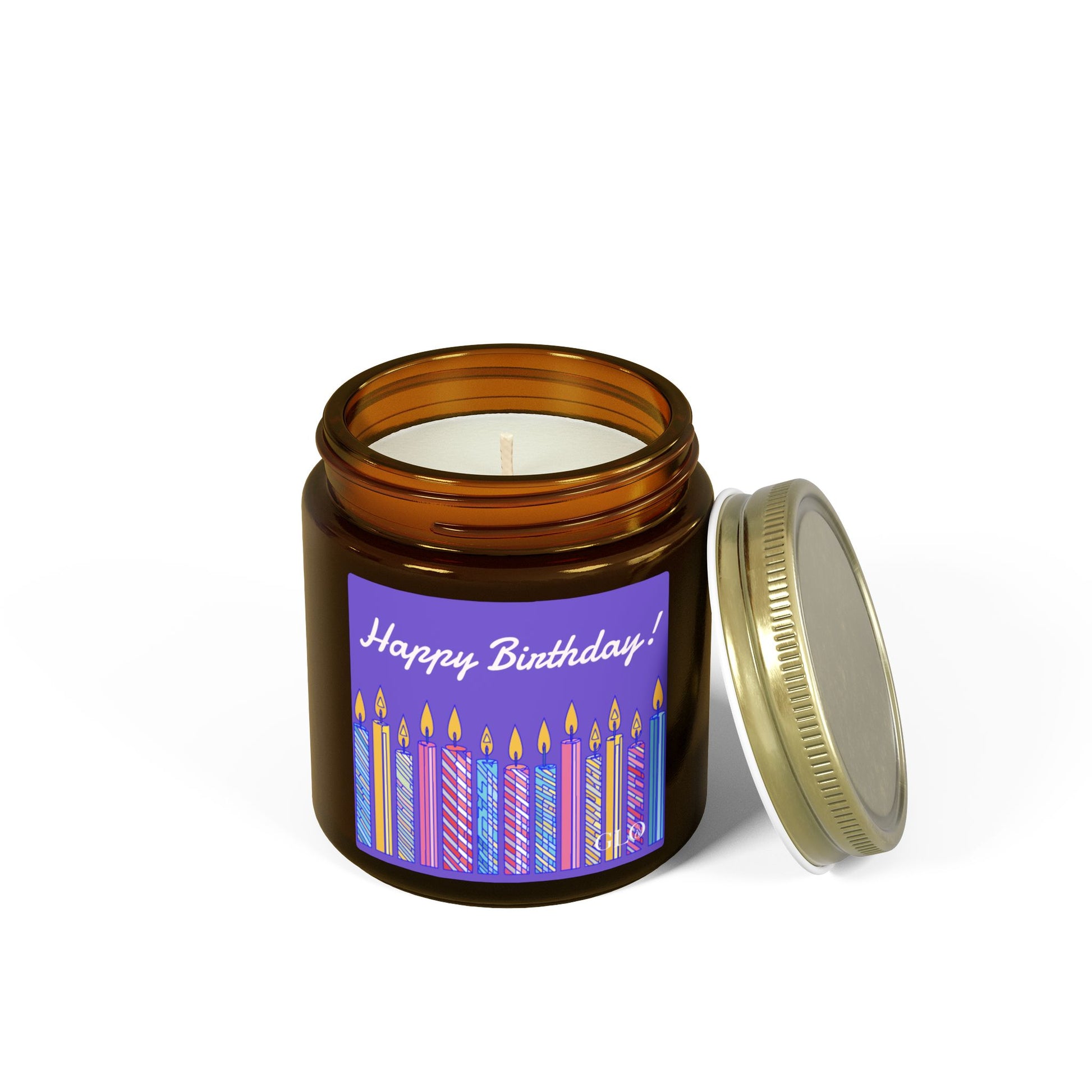 Birthday Scented Candle — Coconut Apricot Wax (4oz & 9oz)