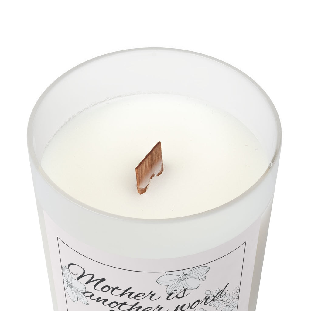 Frosted Glass Candle | "Mother is another word for love" | 11oz