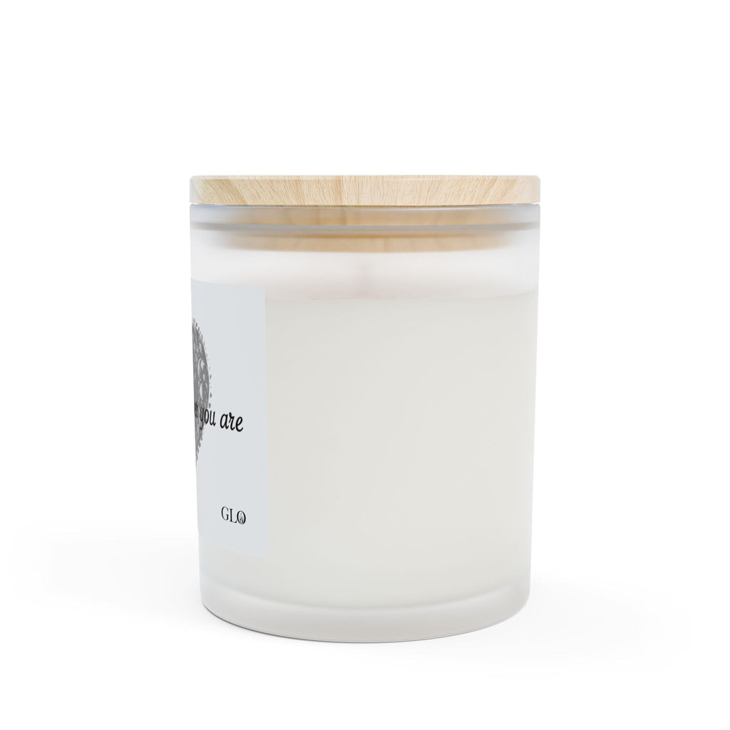 Frosted Glass Candle | "Home is wherever you are" | 11oz